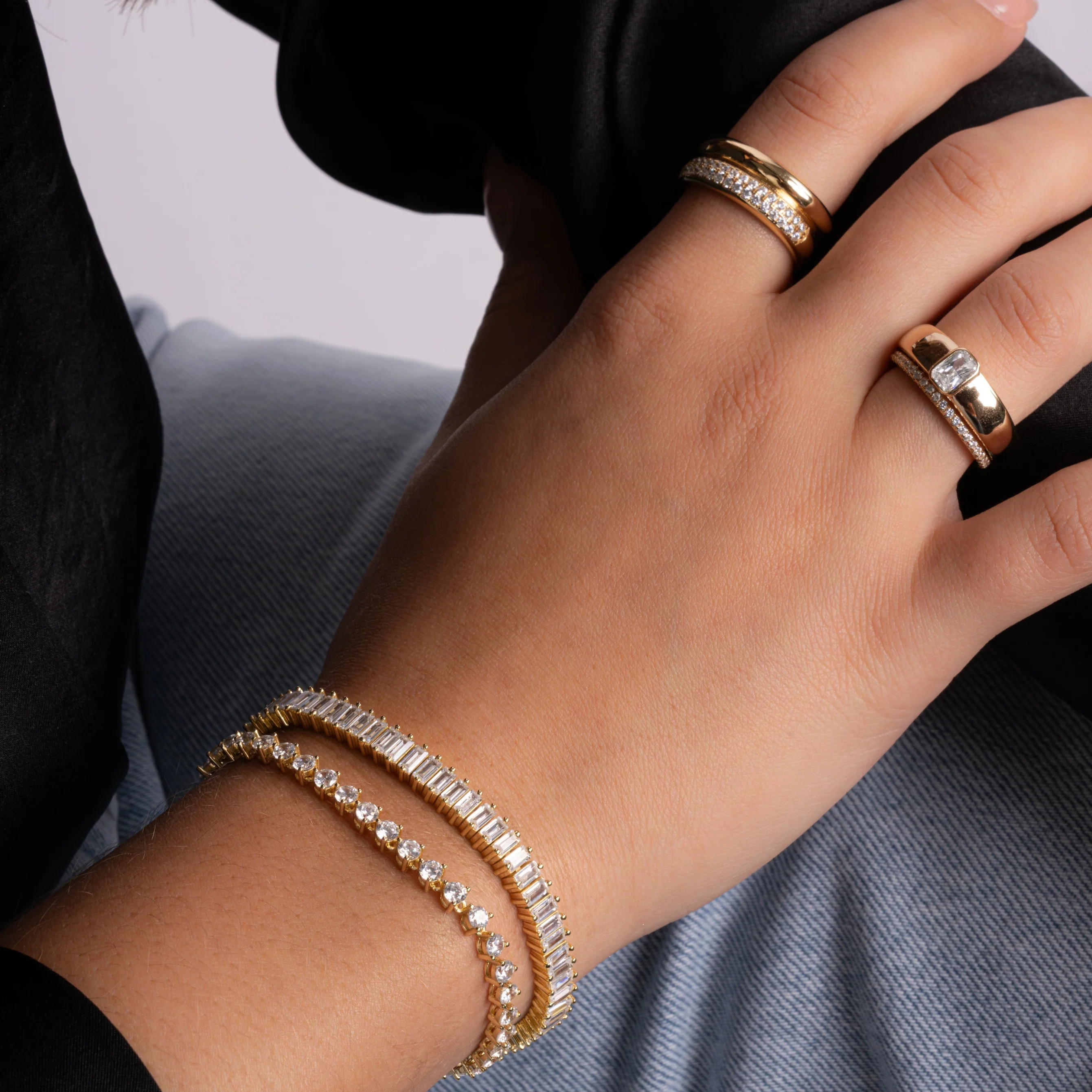 Baguette Dome Ring - Image 6