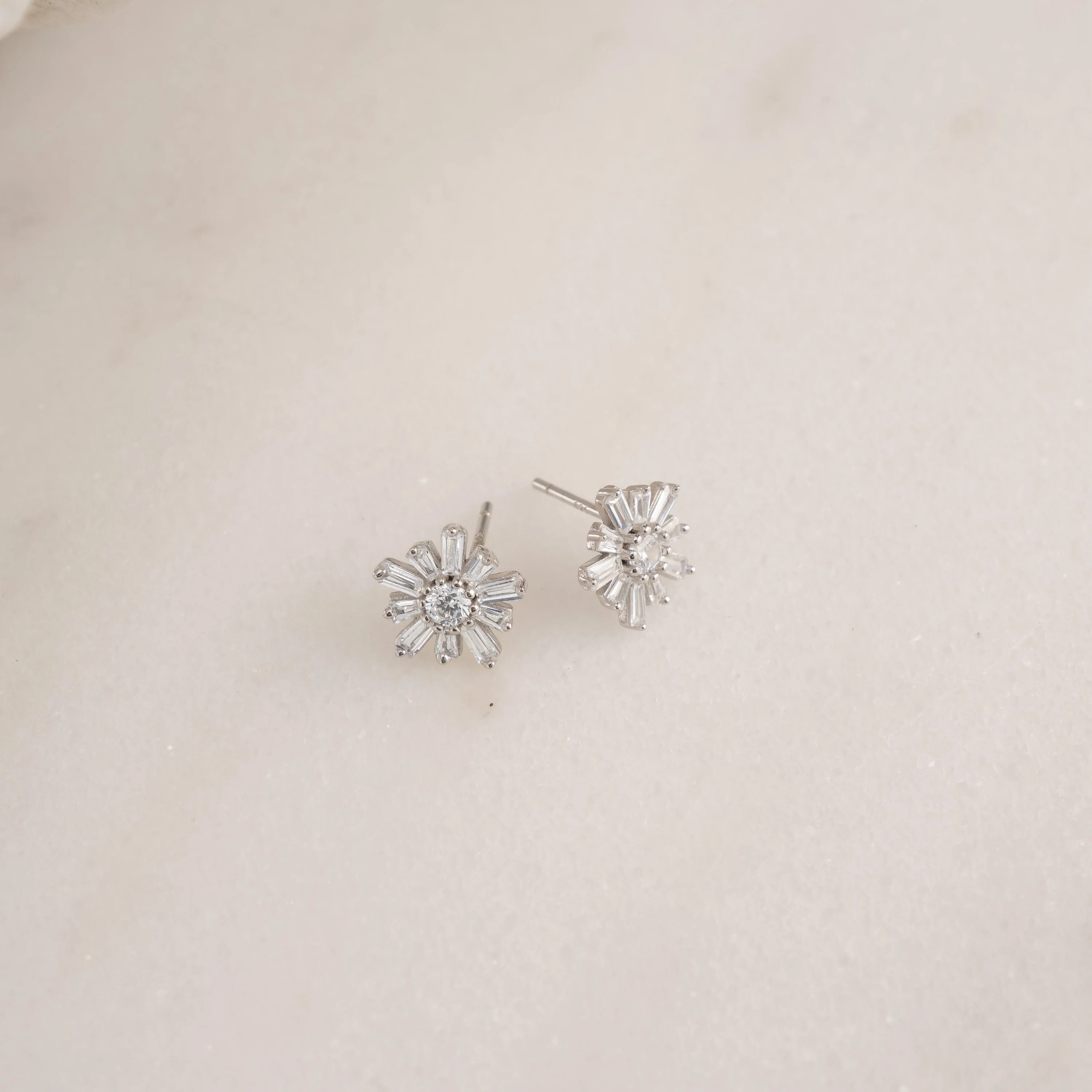 Baguette Flower Studs - Image 3