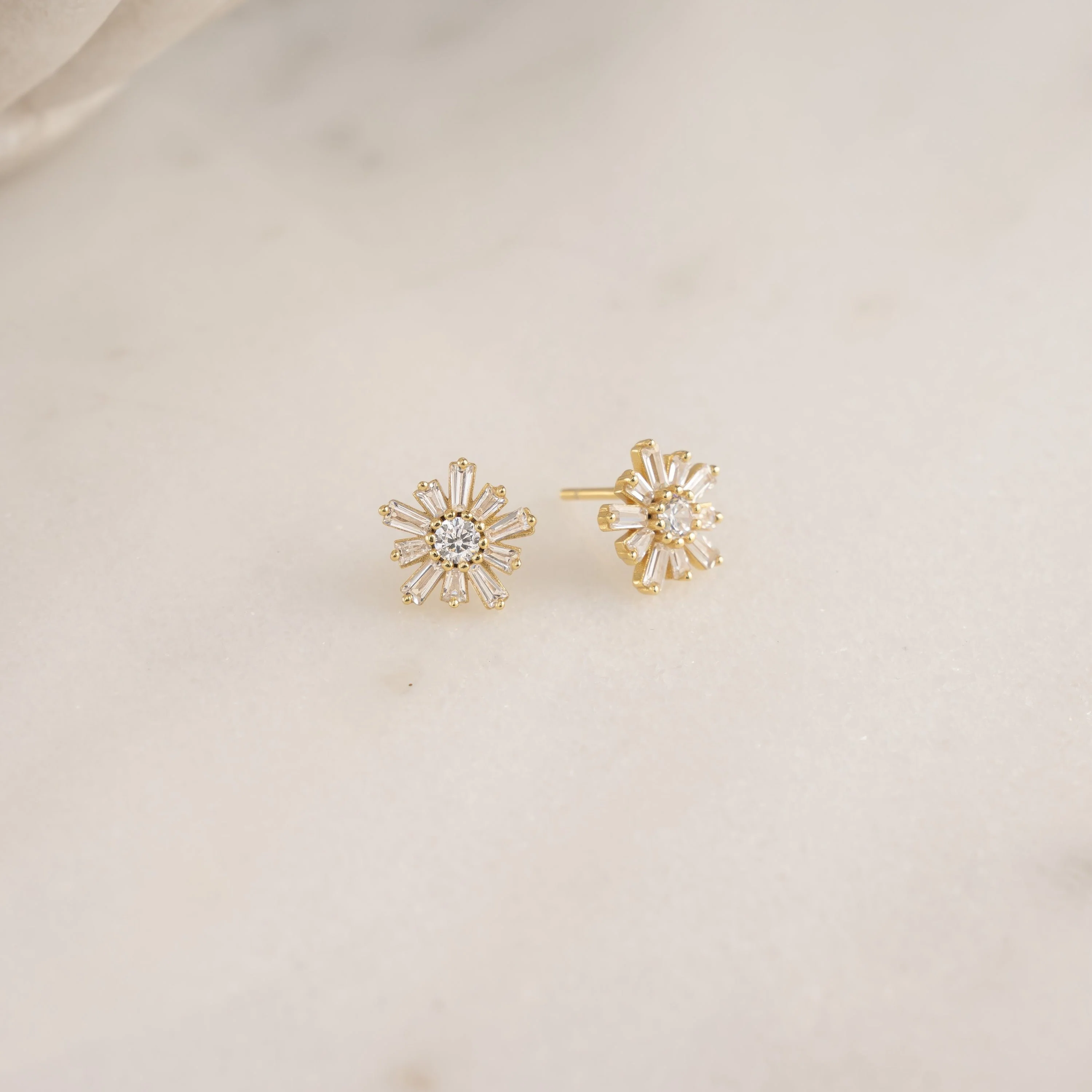 Baguette Flower Studs - Image 5