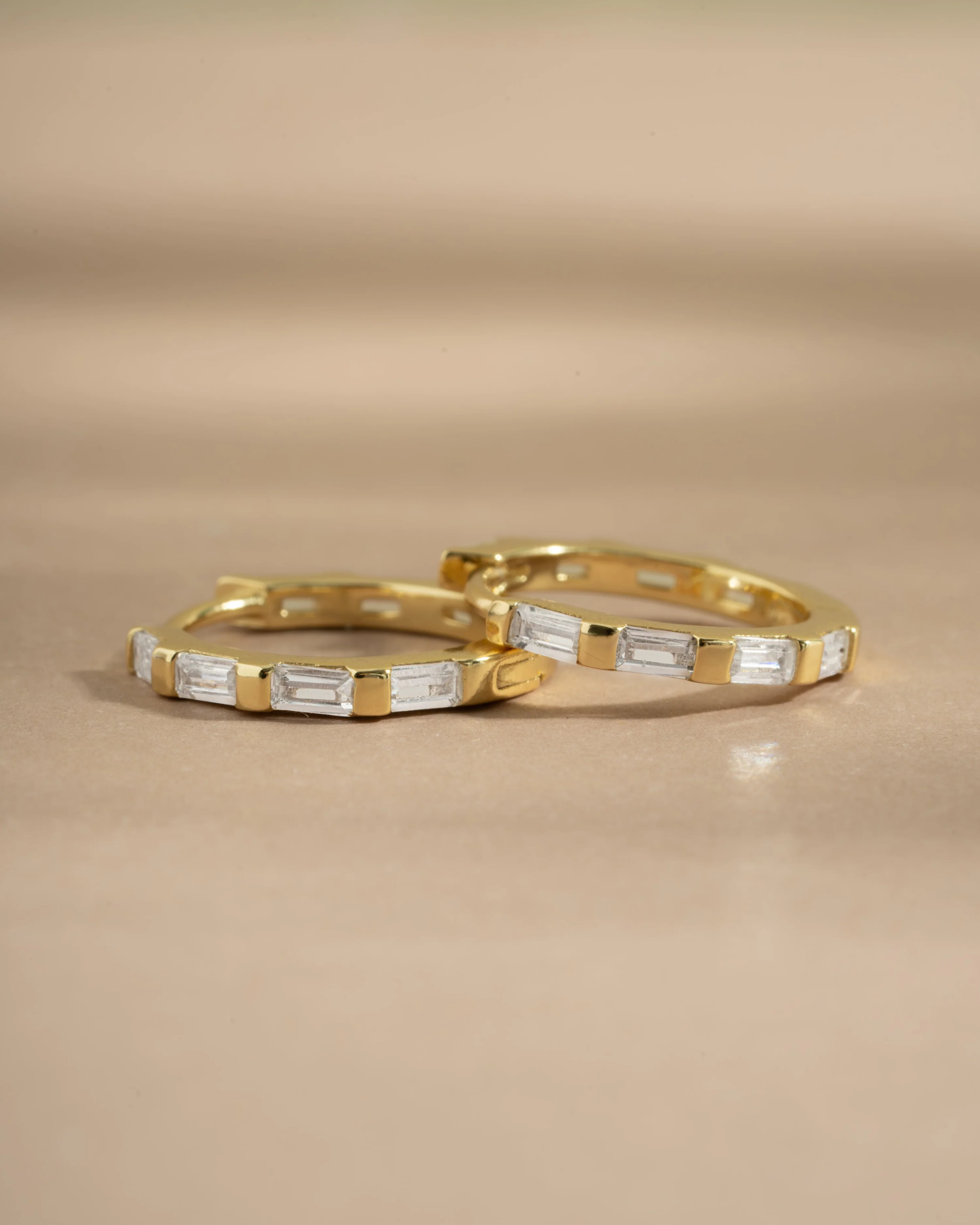 Baguette Hoop Earrings - Image 3
