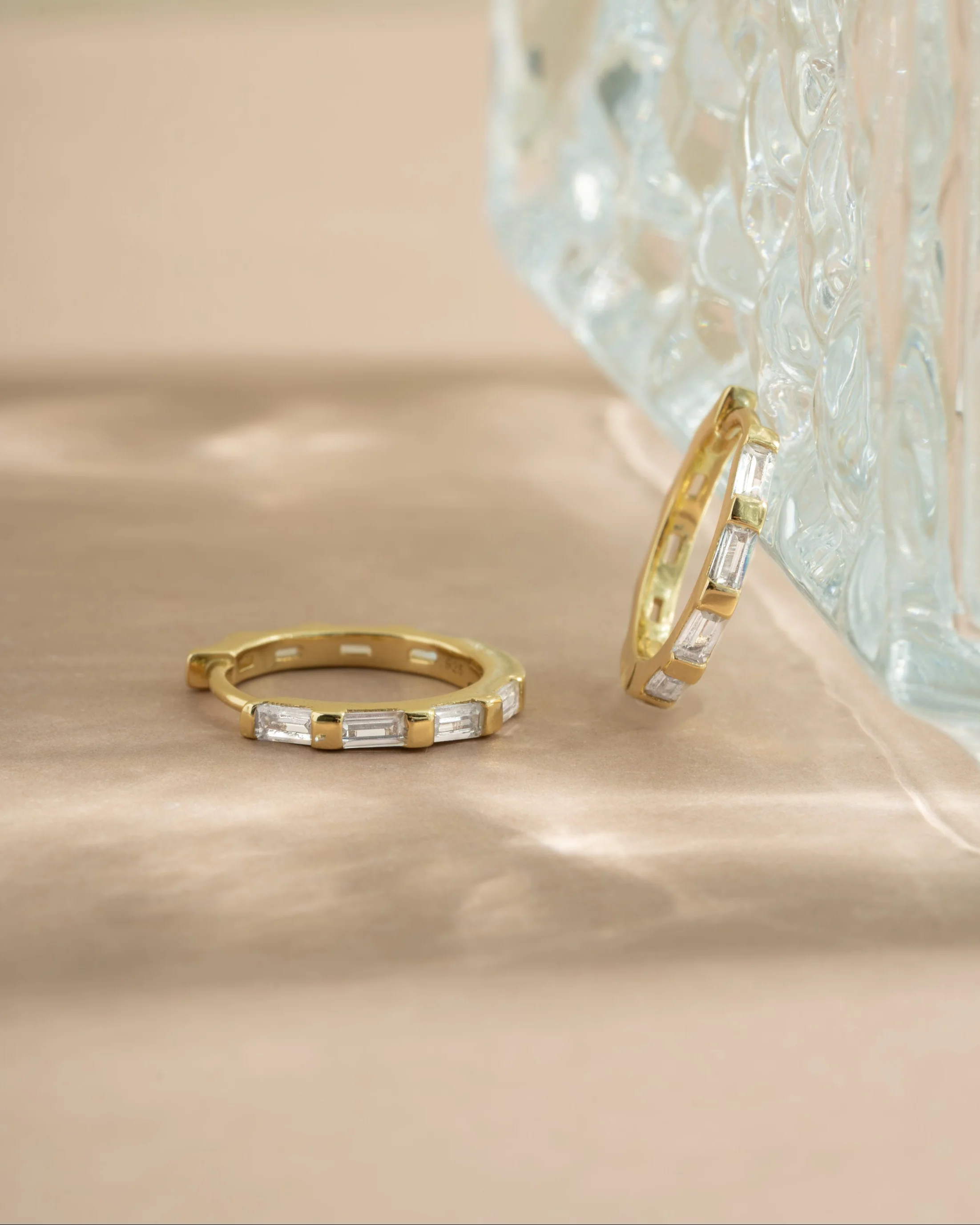 Baguette Hoop Earrings - Image 5
