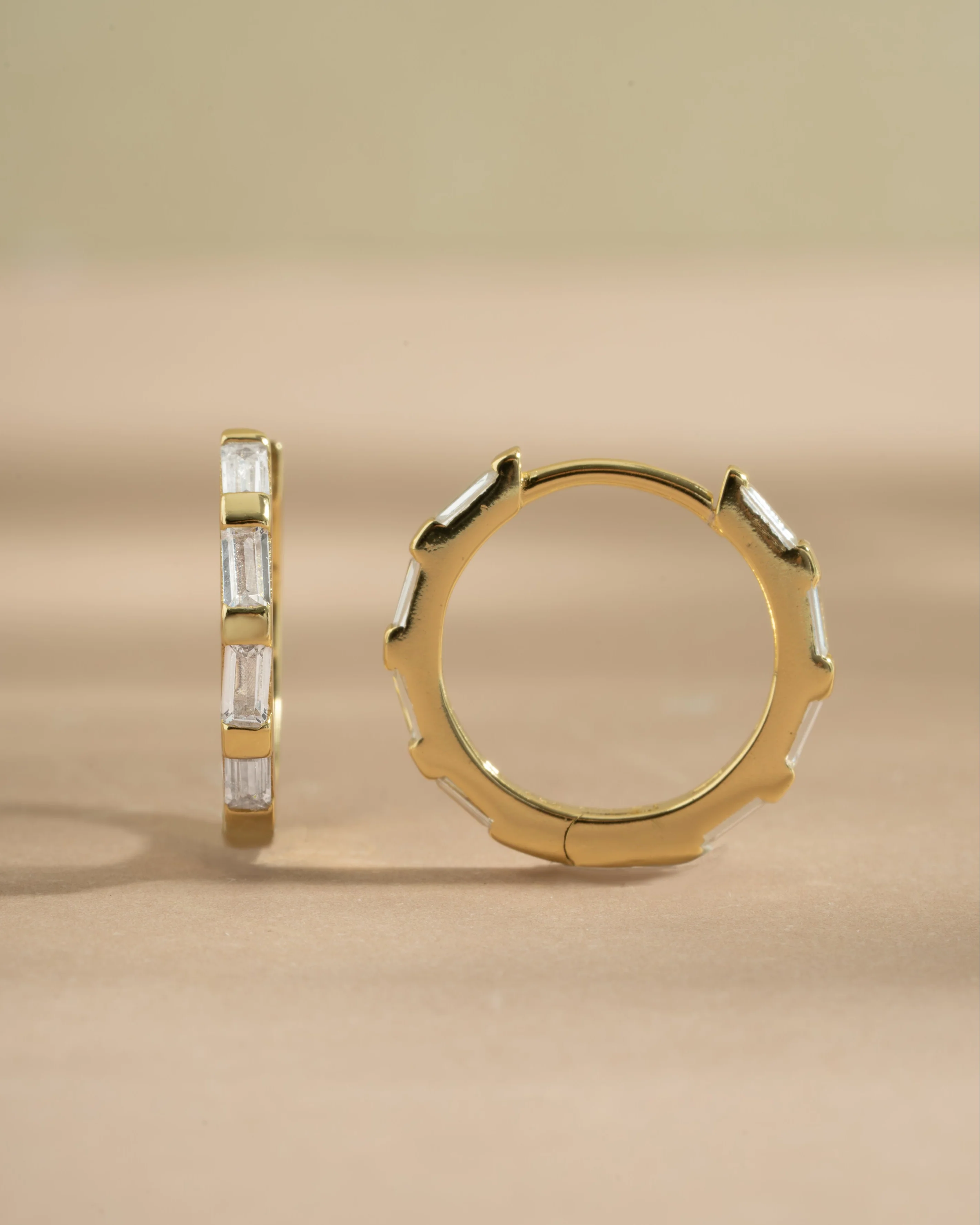 Baguette Hoop Earrings - Image 6