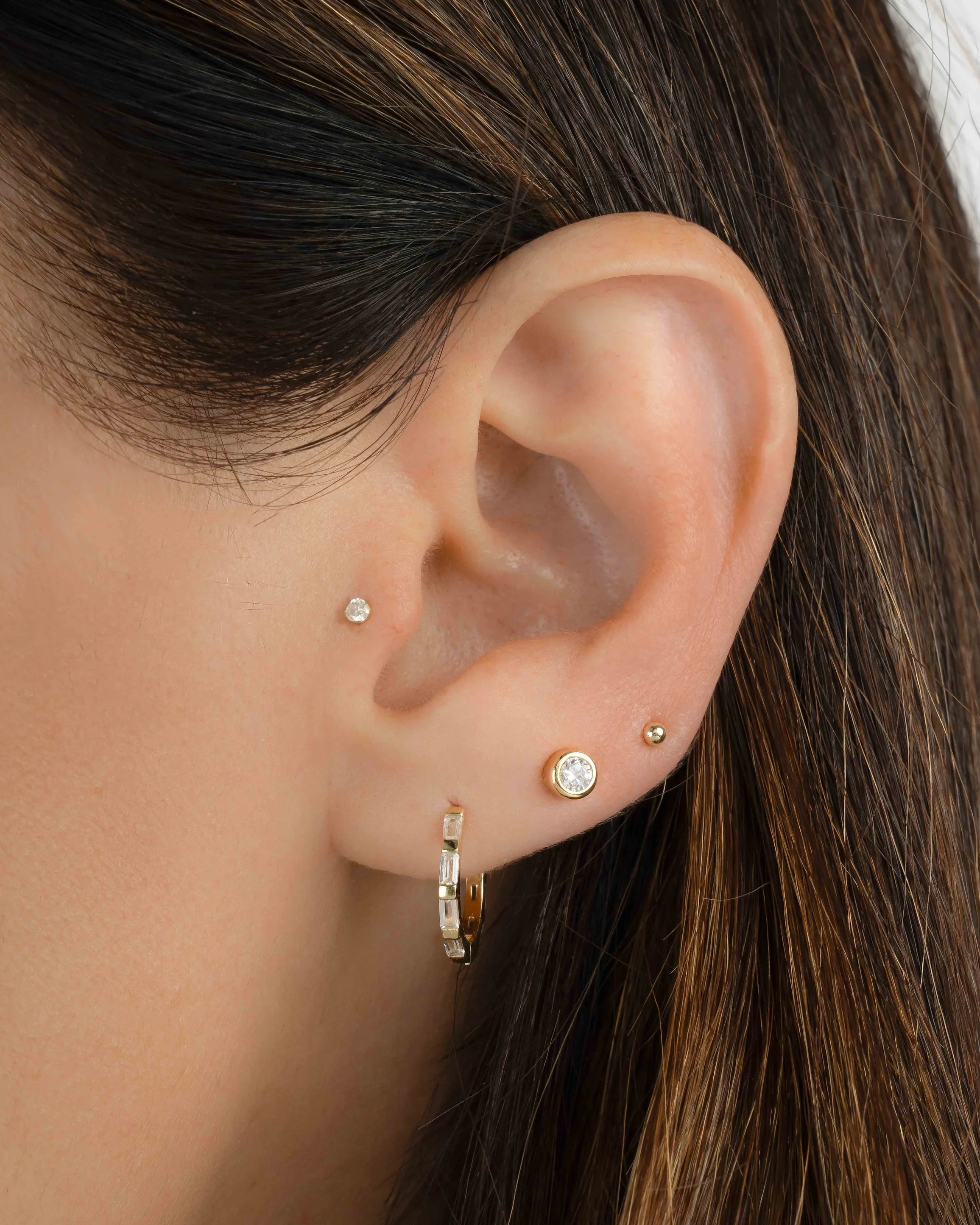 Baguette Hoop Earrings - Image 7