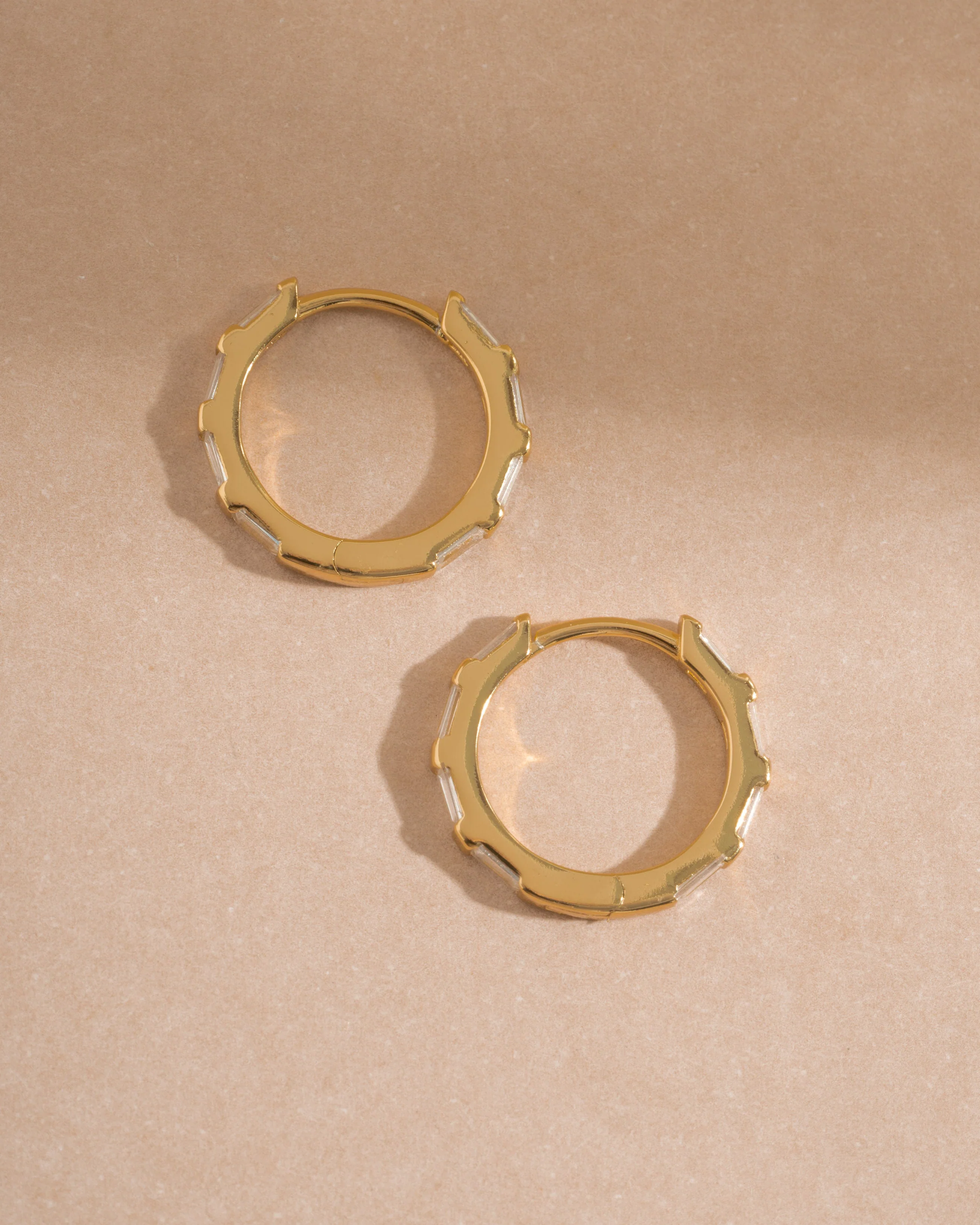 Baguette Hoop Earrings - Image 8