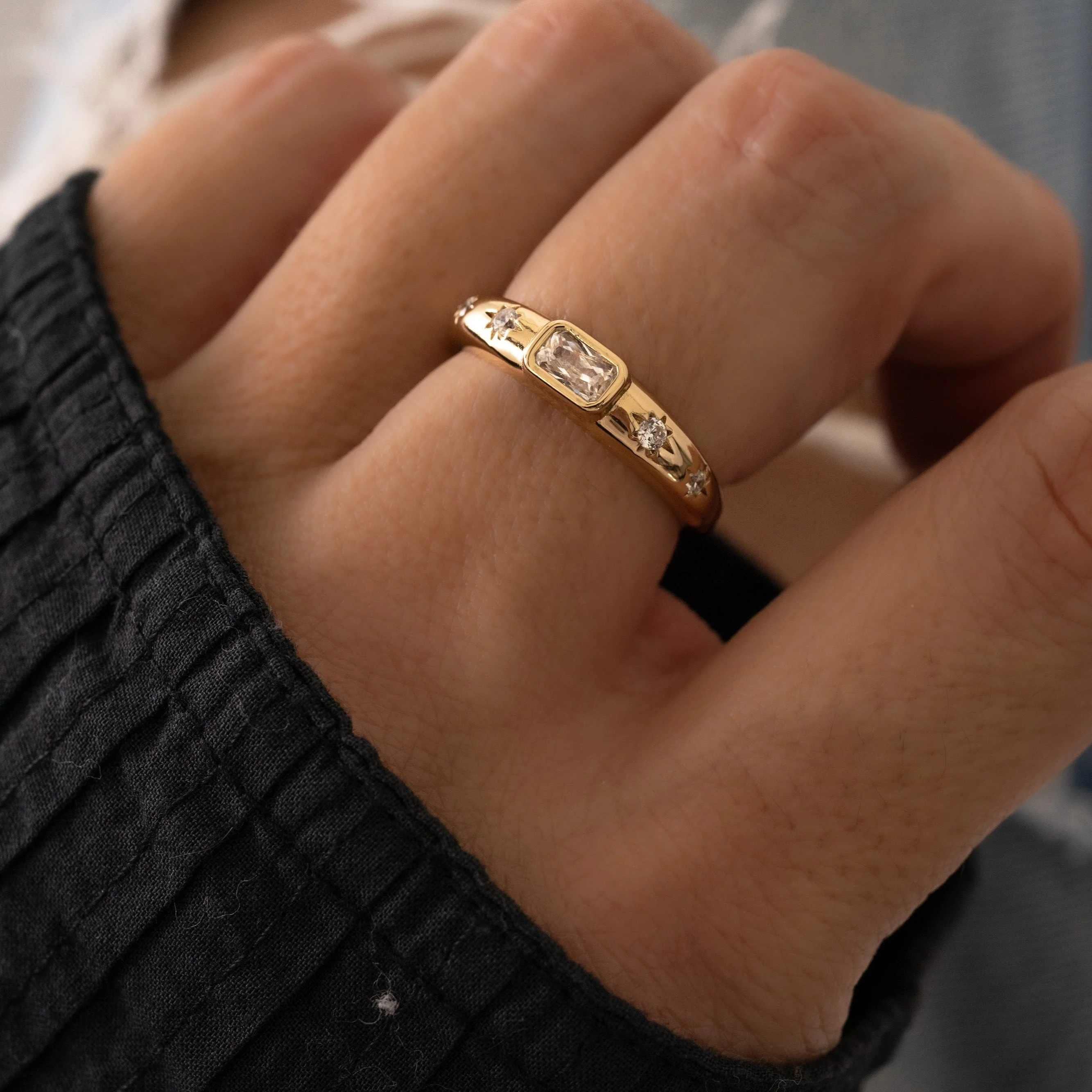 Baguette Starburst Ring - Image 2