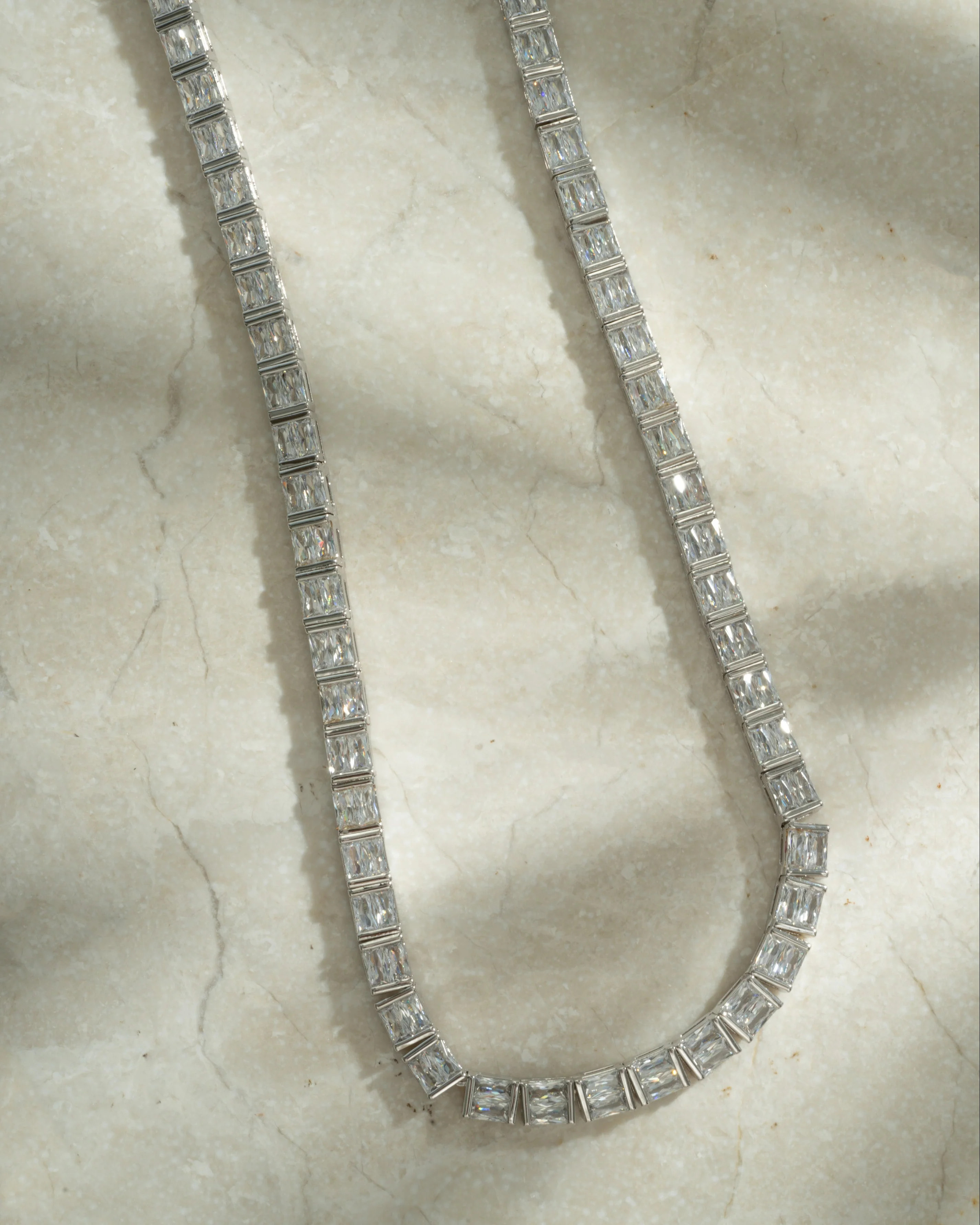 Baguette Tennis Necklace - Image 3