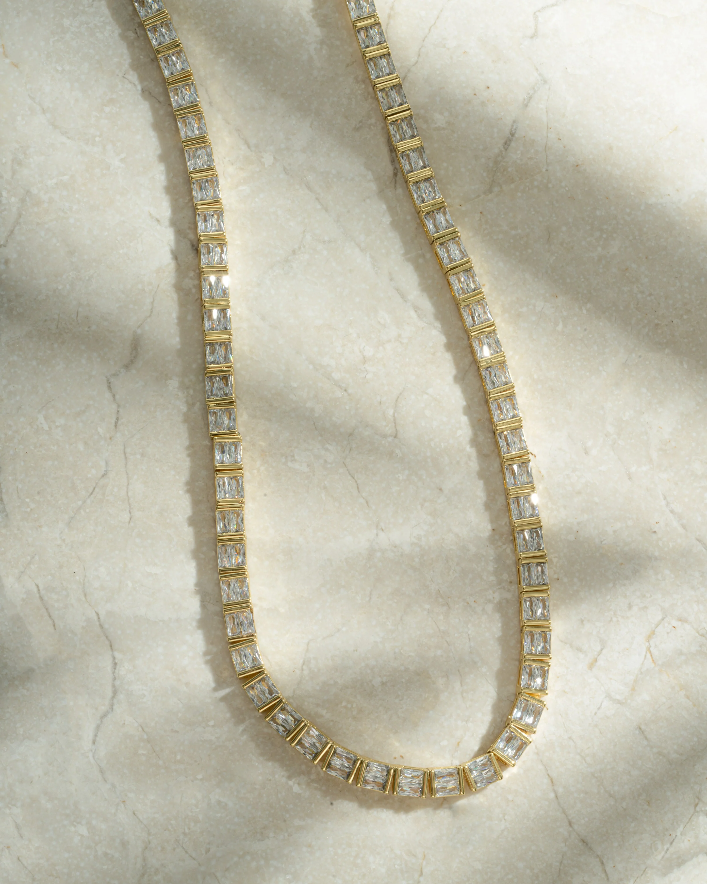 Baguette Tennis Necklace - Image 5