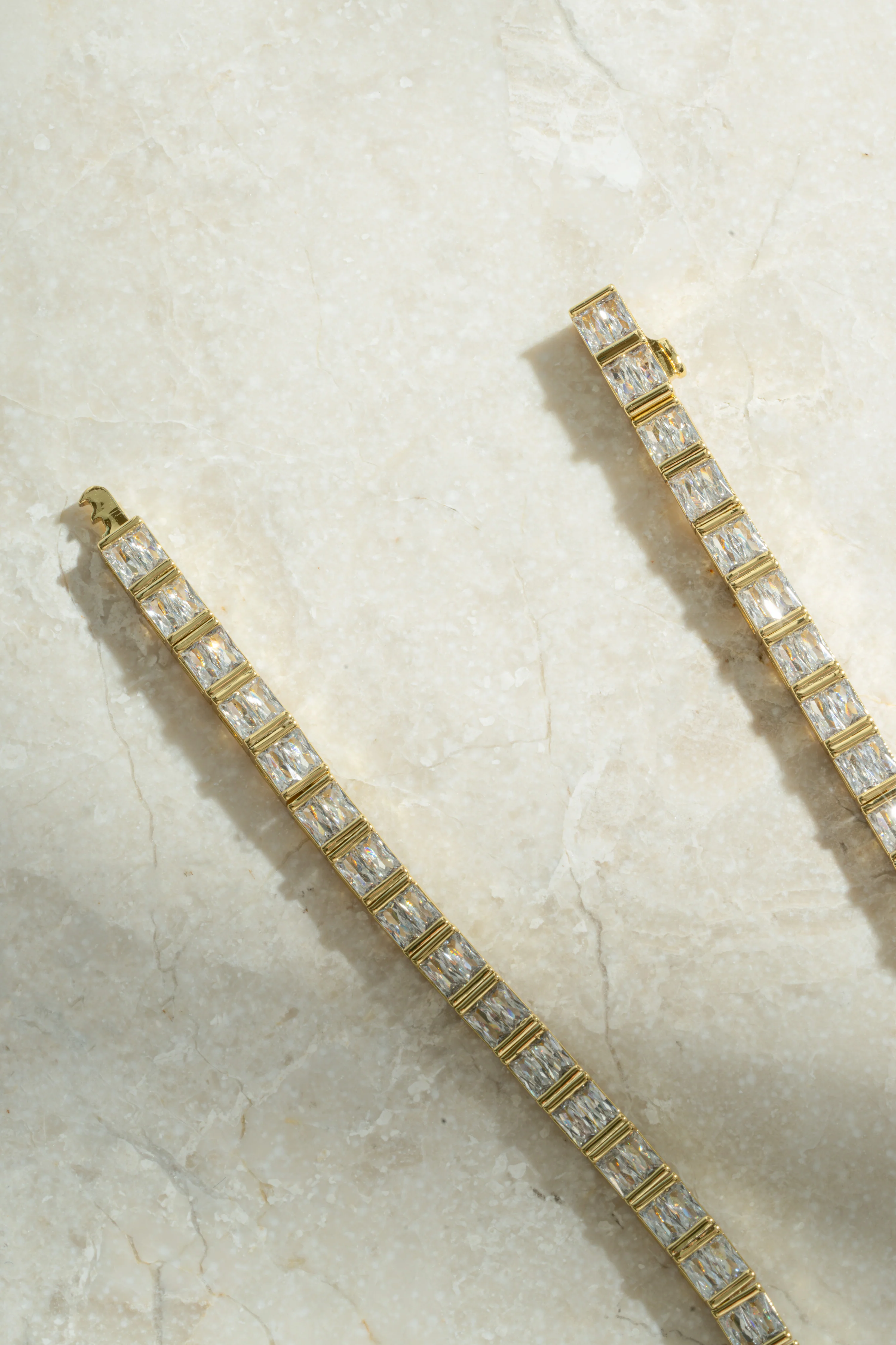Baguette Tennis Necklace - Image 7