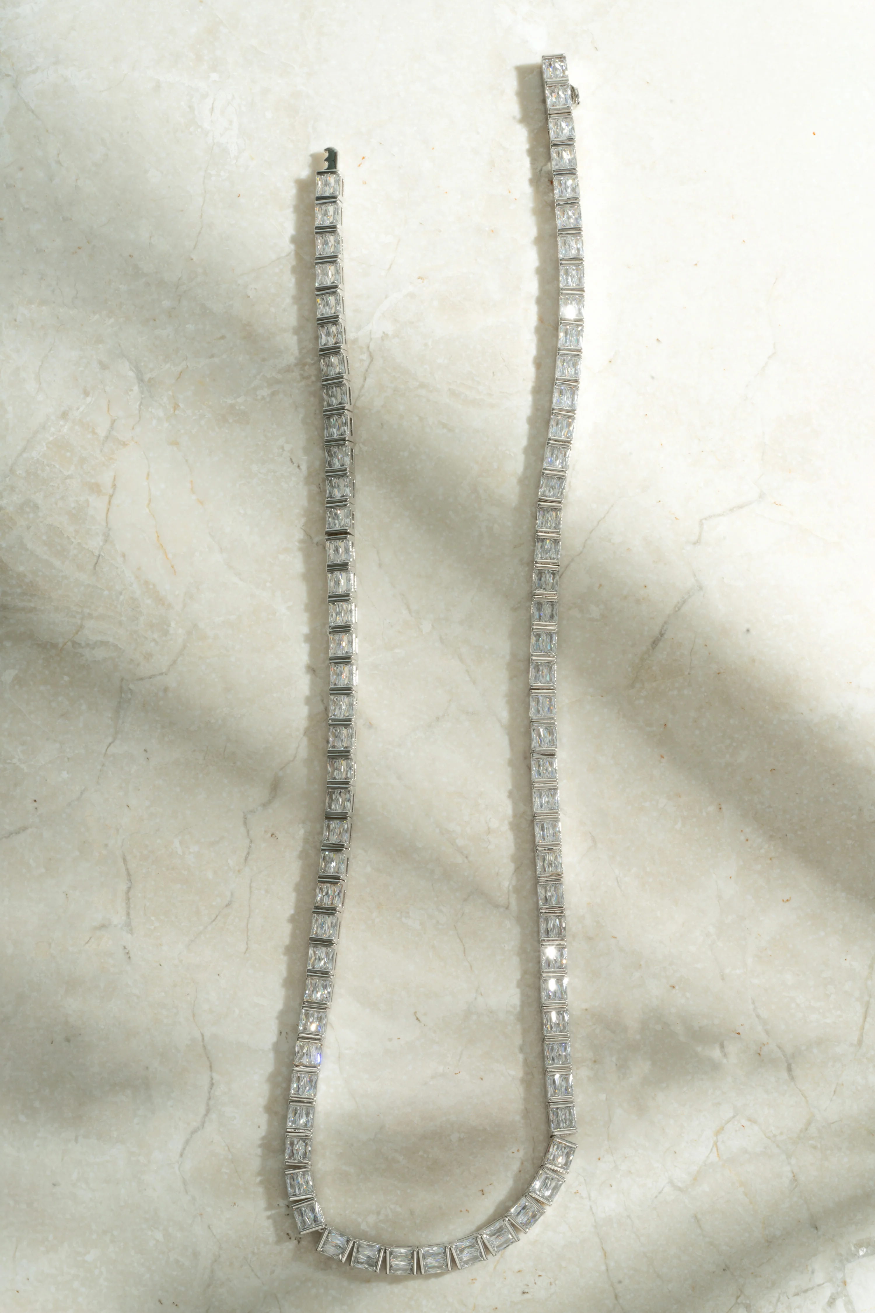 Baguette Tennis Necklace - Image 9