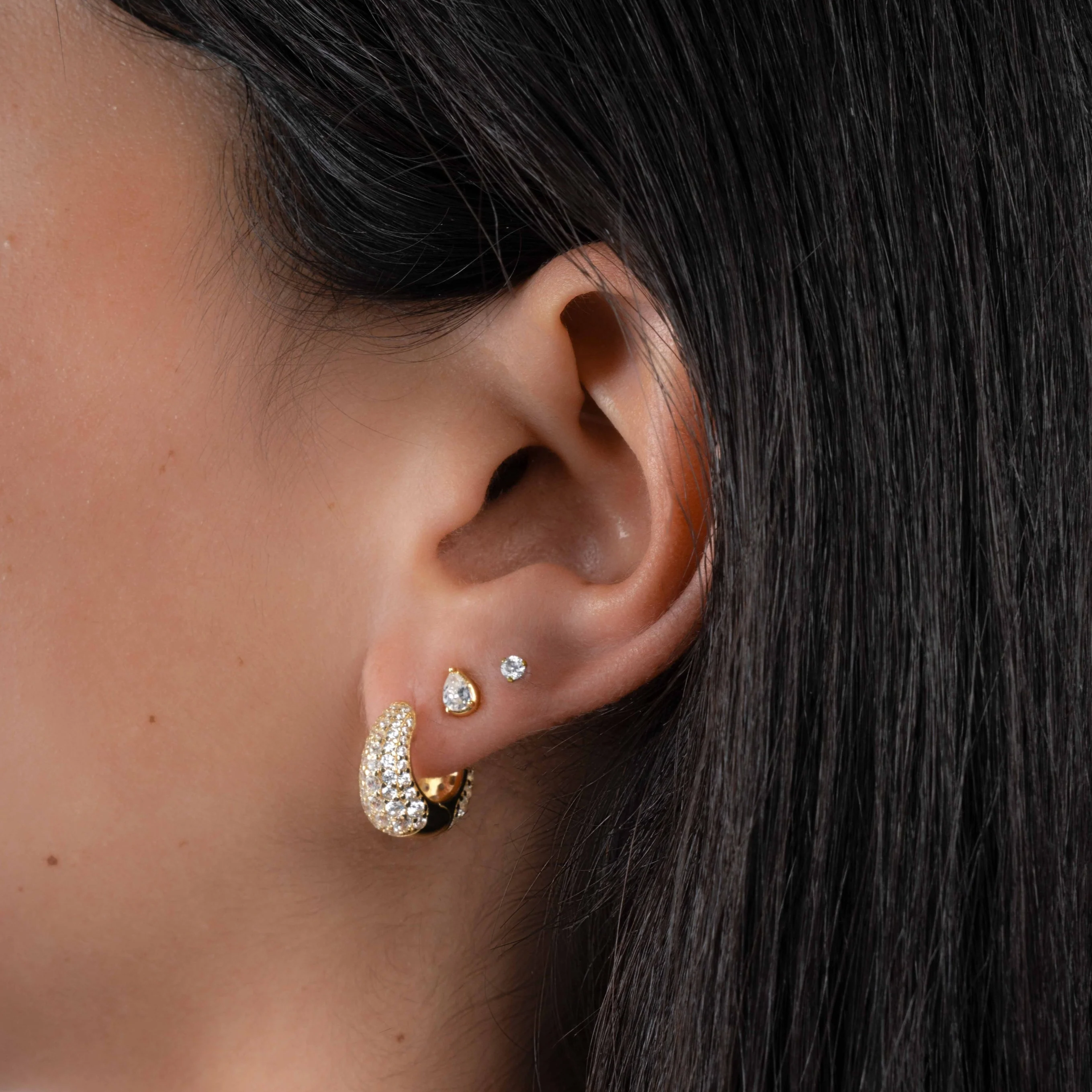 Basket Pave Hoops - Image 2