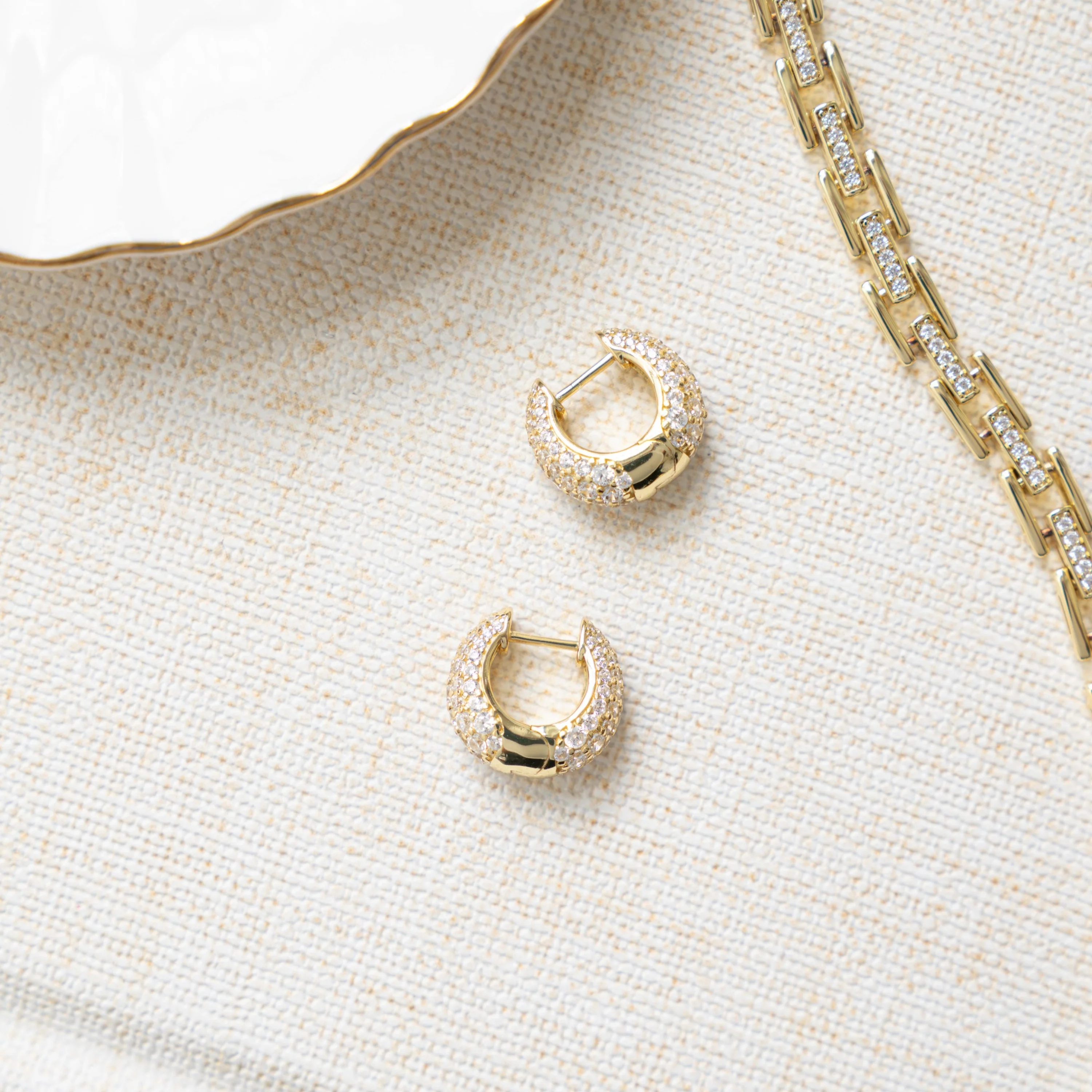 Basket Pave Hoops - Image 5