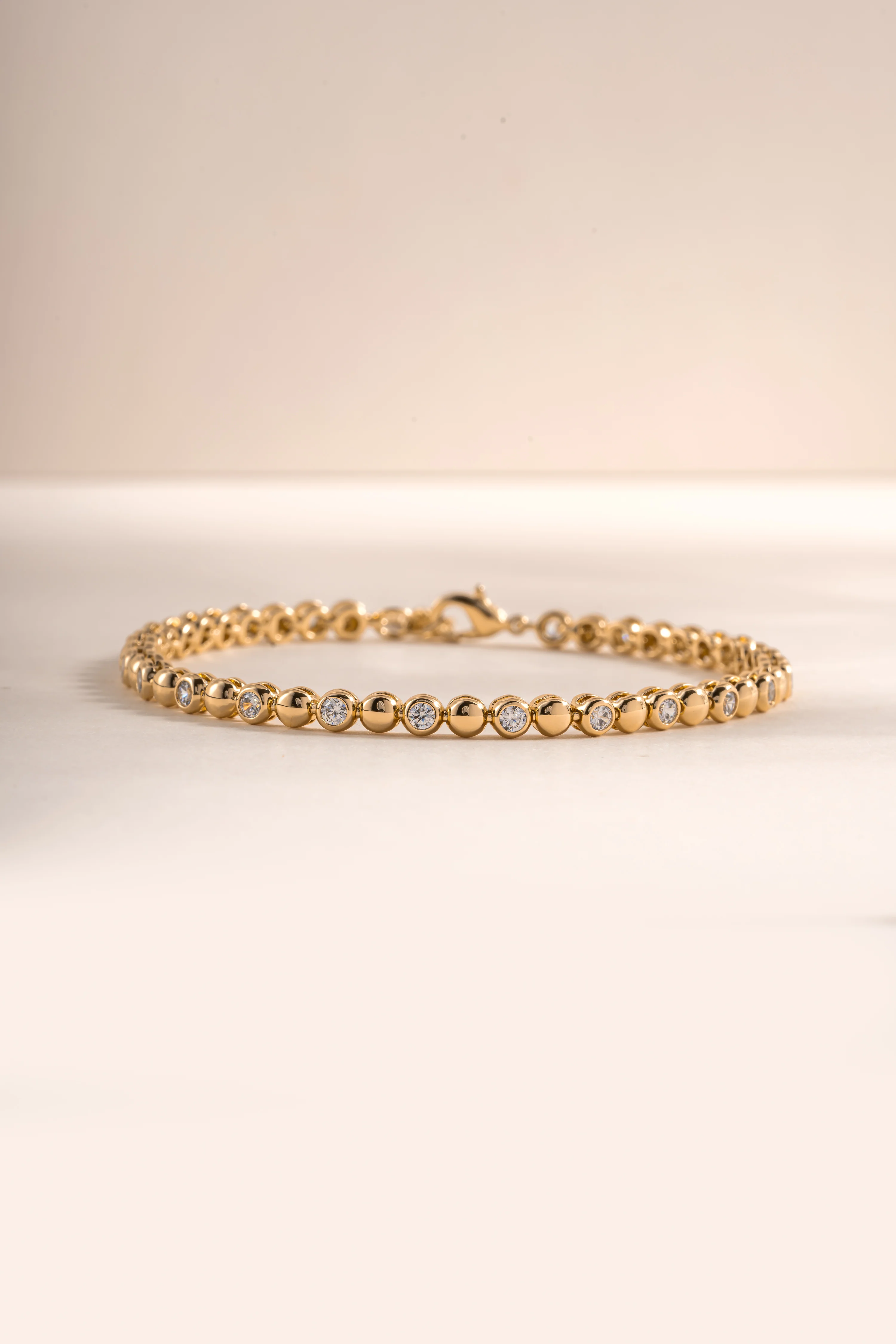 Bead & Bezel Tennis Bracelet - Image 6
