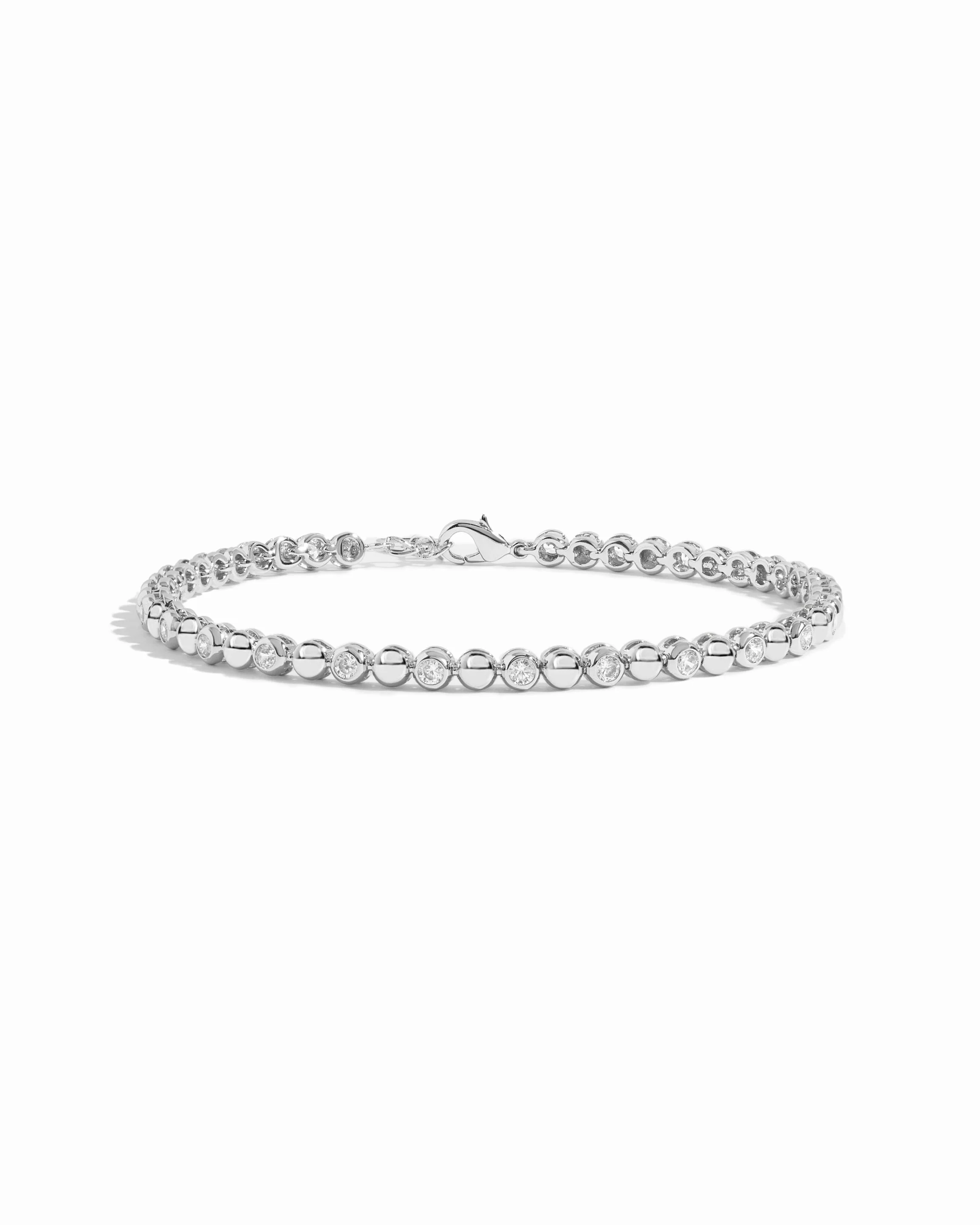 Bead & Bezel Tennis Bracelet - Image 8