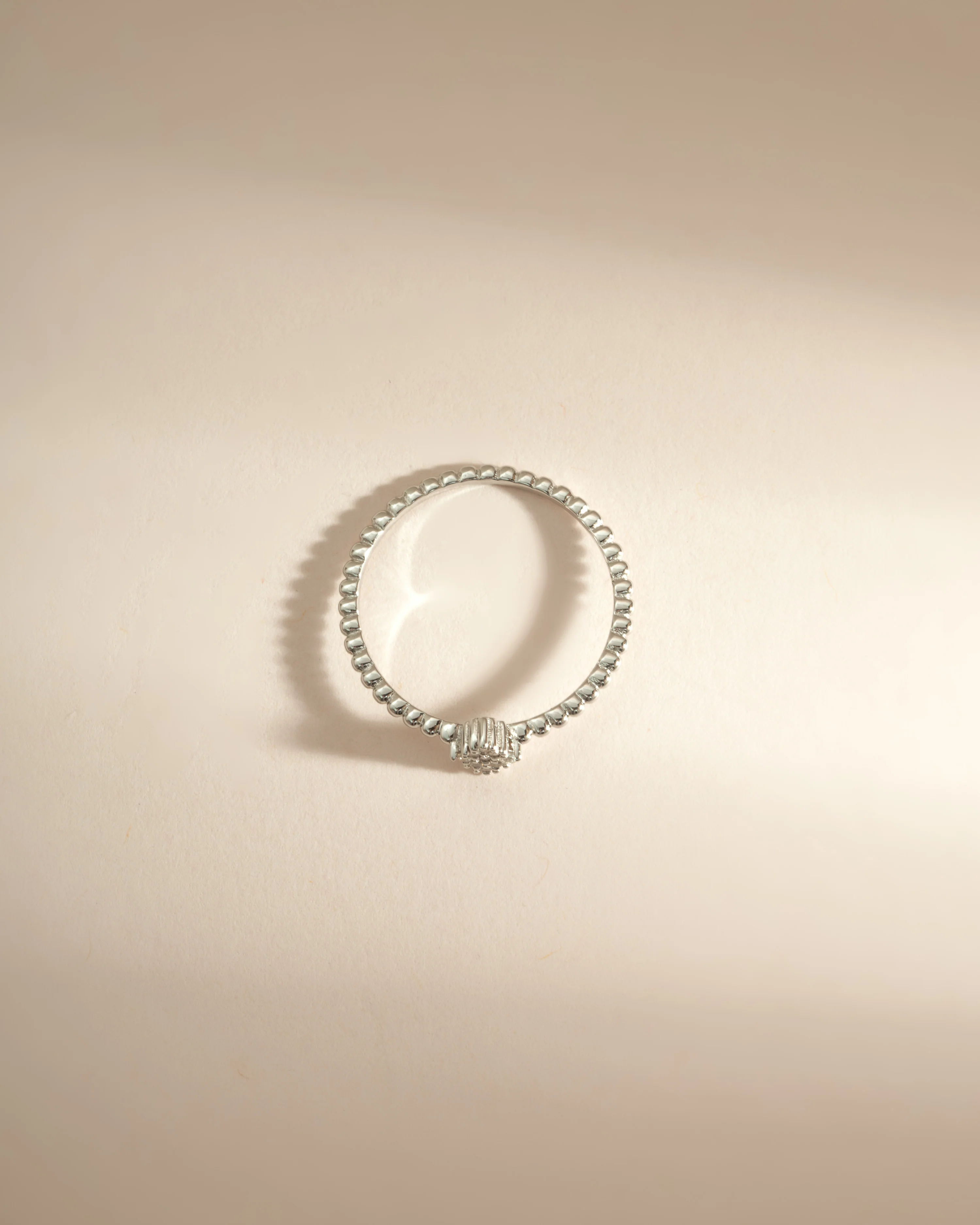 Beaded CZ Kite Ring - Image 4