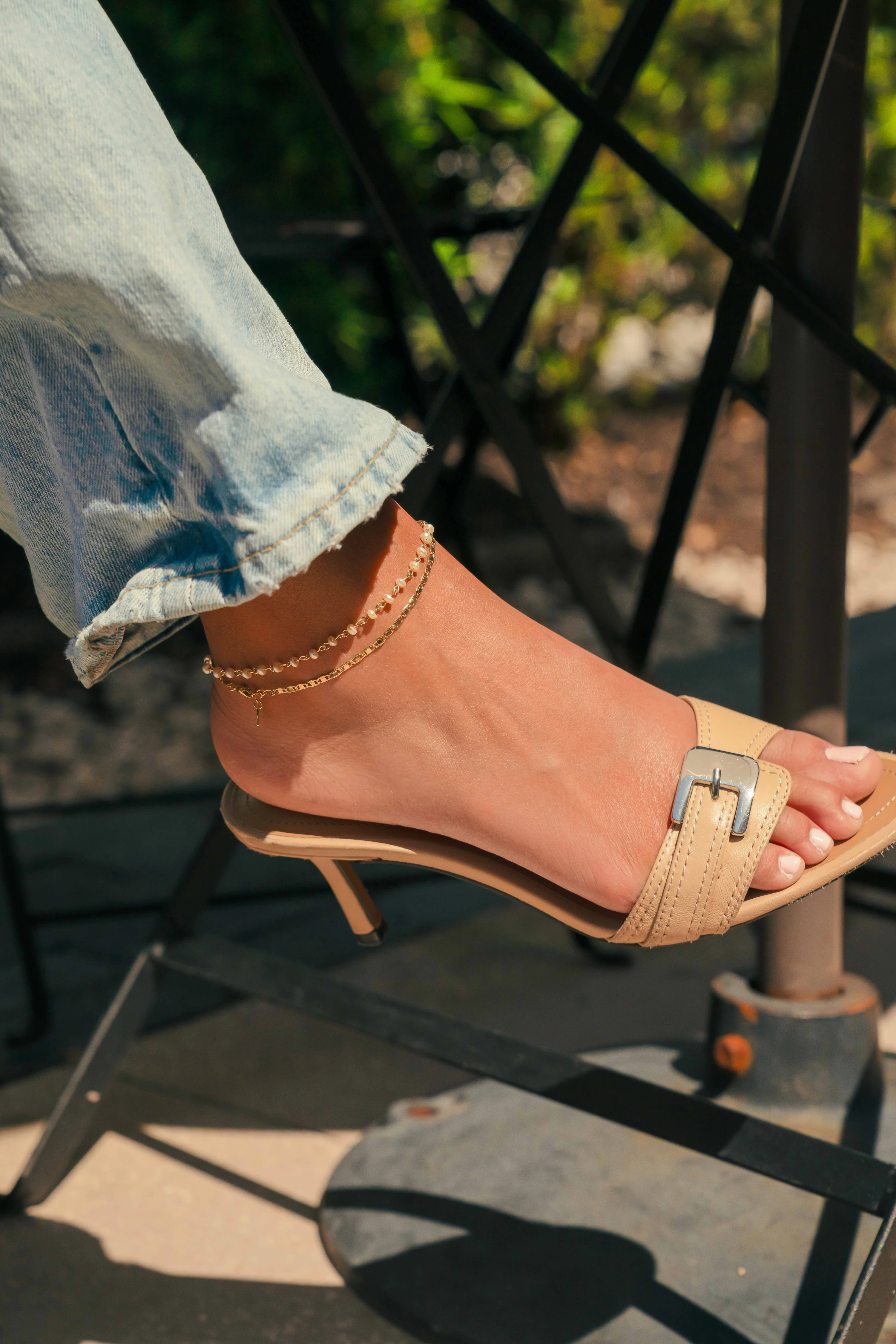 Beaded Pearl Anklet - Image 4