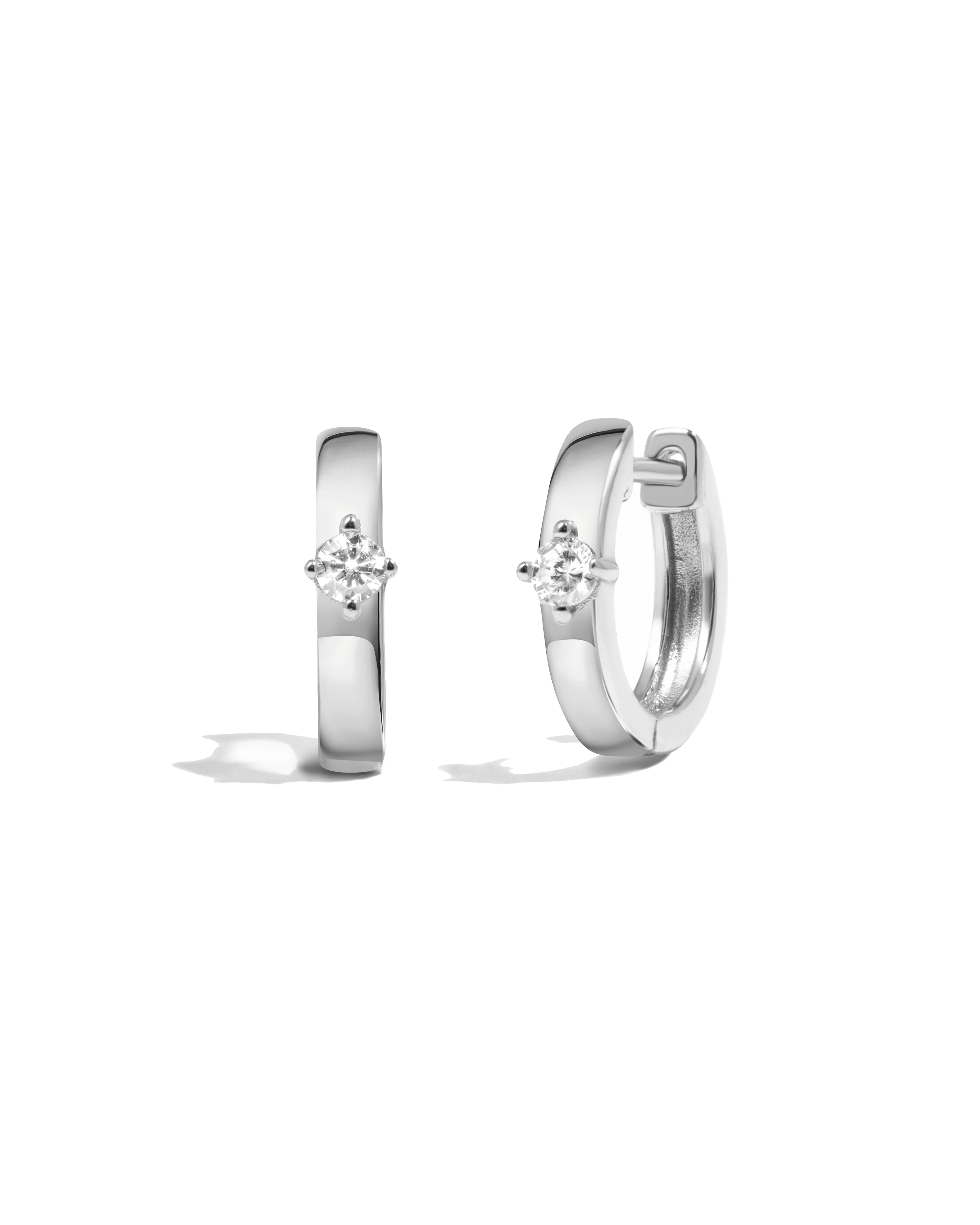 Bella Huggie Hoop Earrings - Image 10