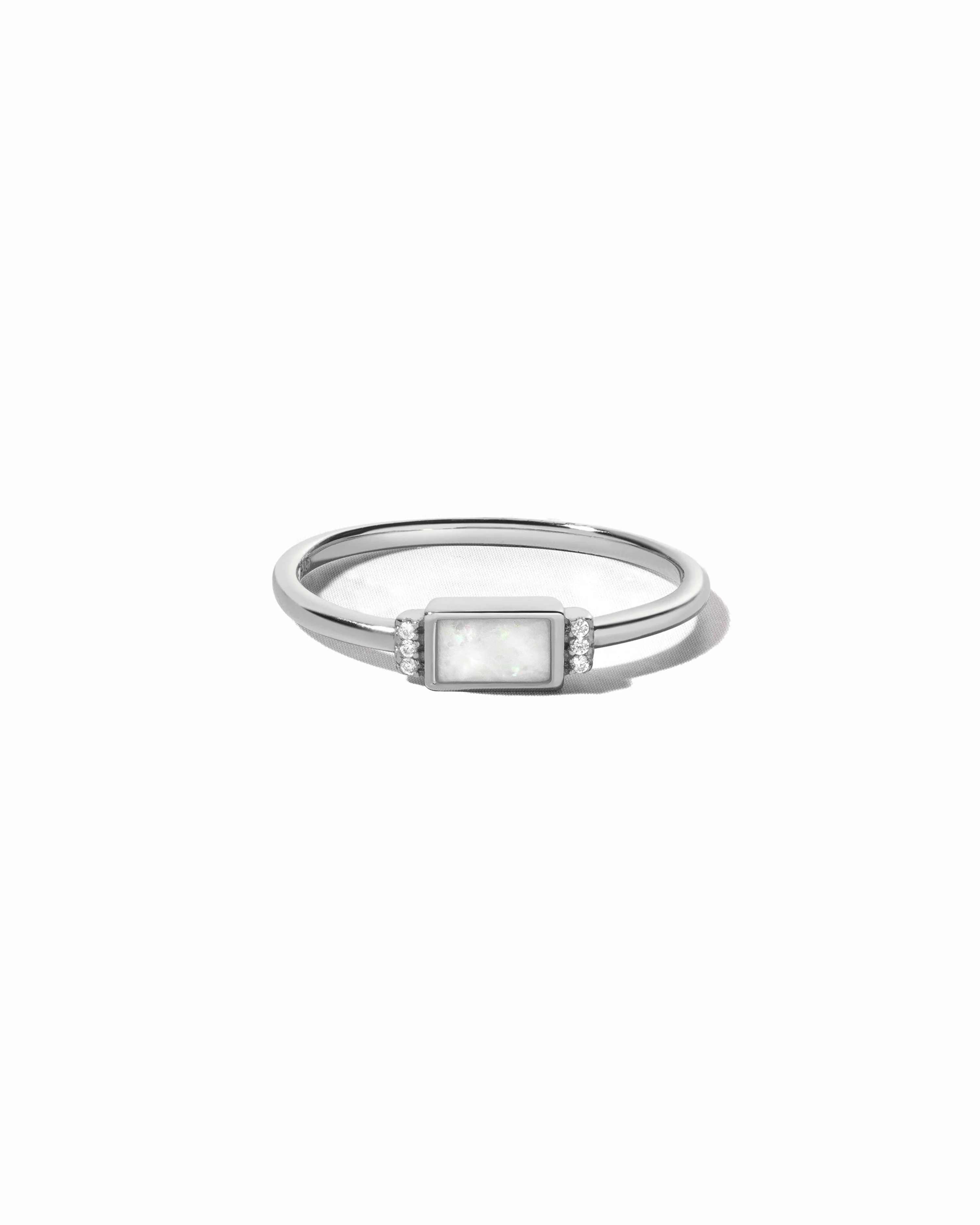 Bezel Baguette Opal Ring - Image 8