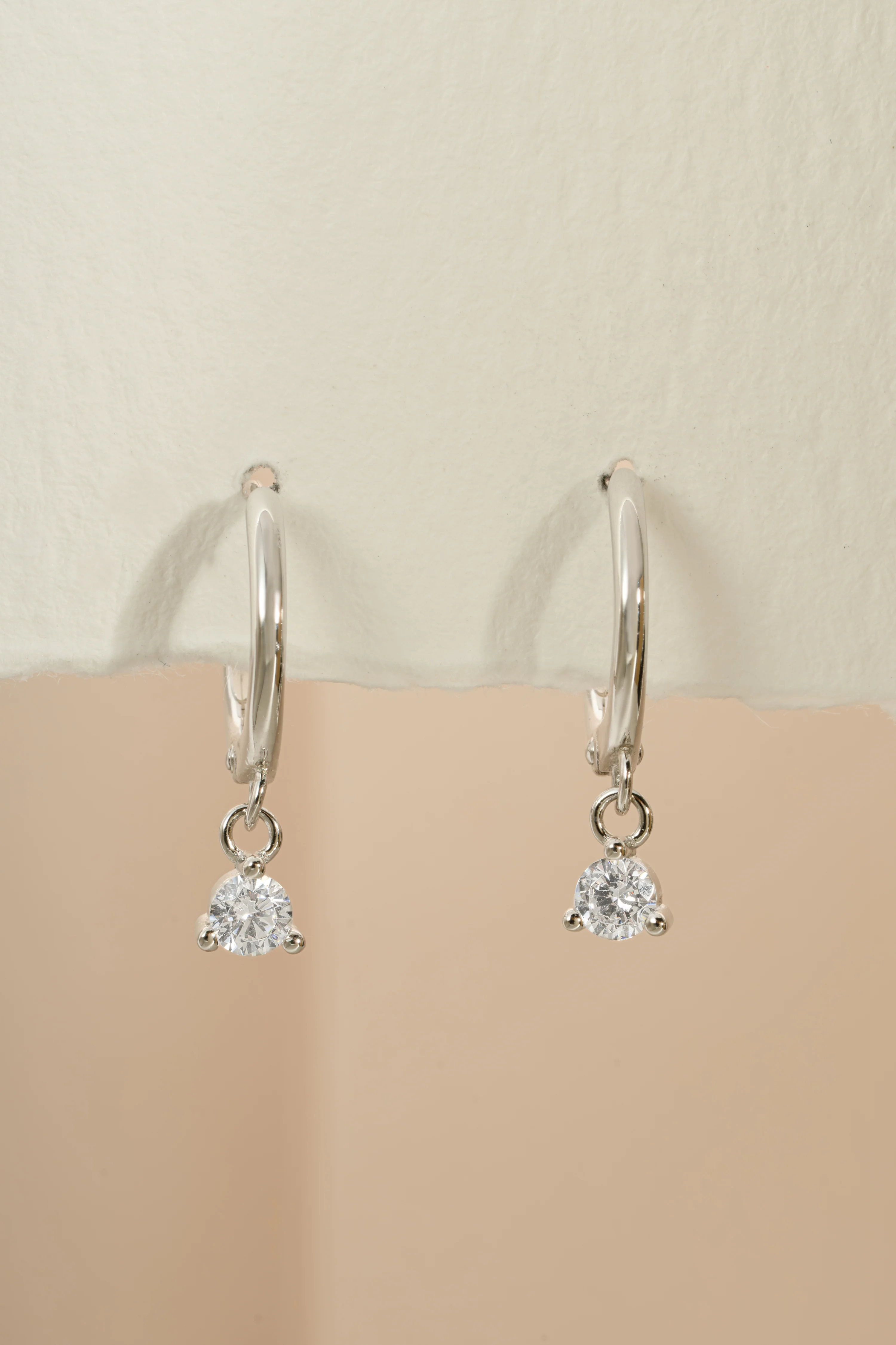 Bezel Charm Huggies - Image 5