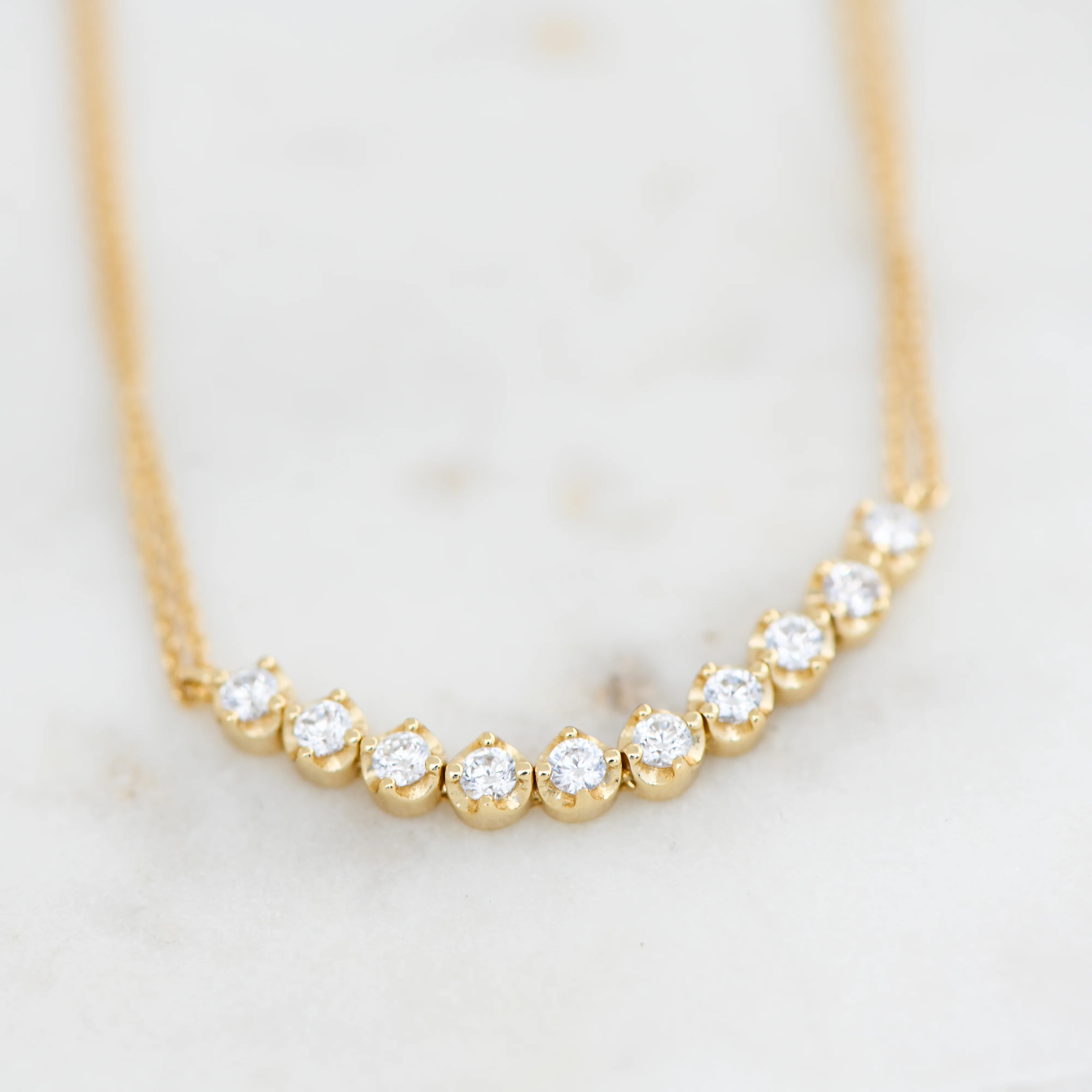 Bezel Double Chain Bracelet - Image 5