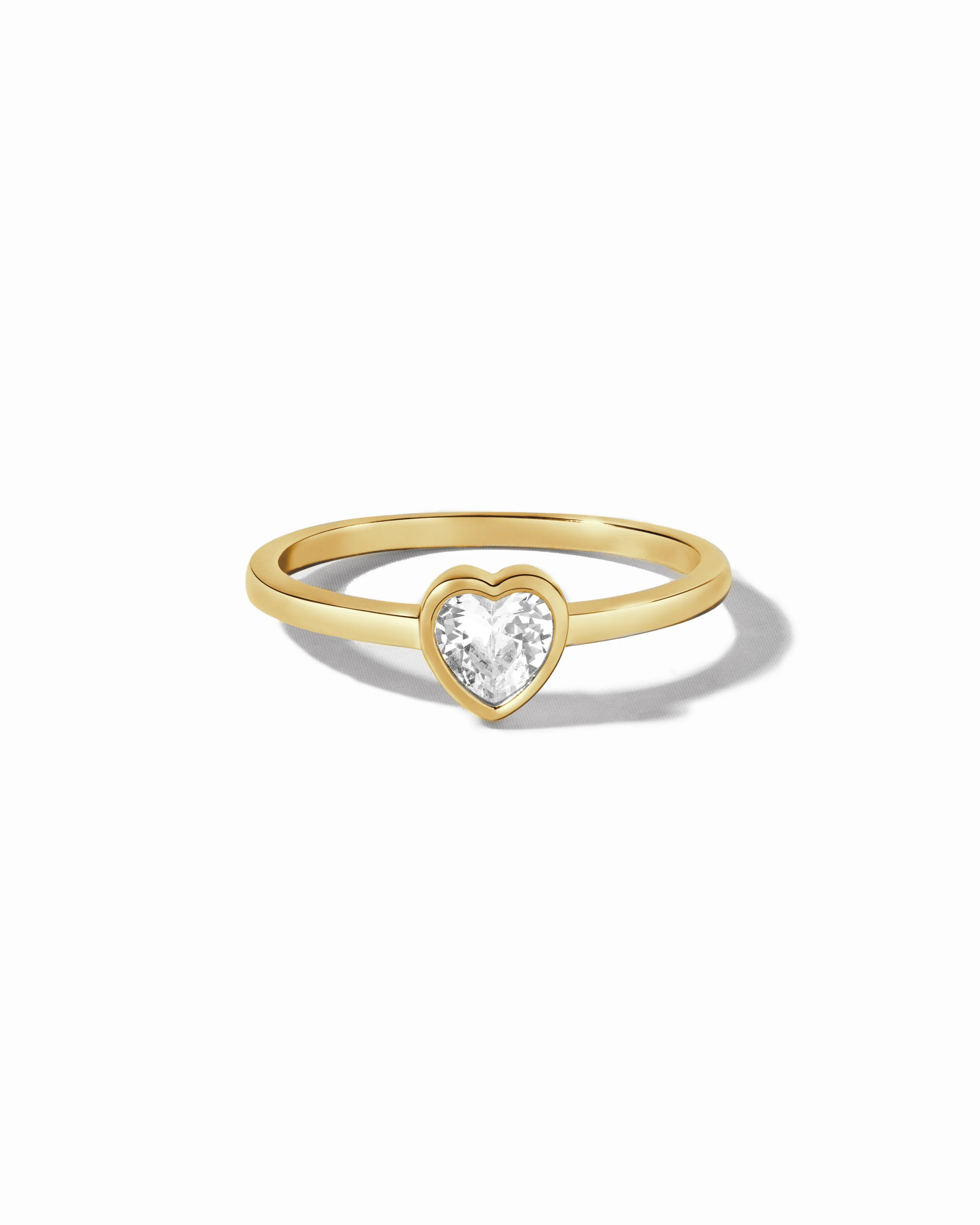 Bezel Heart Ring