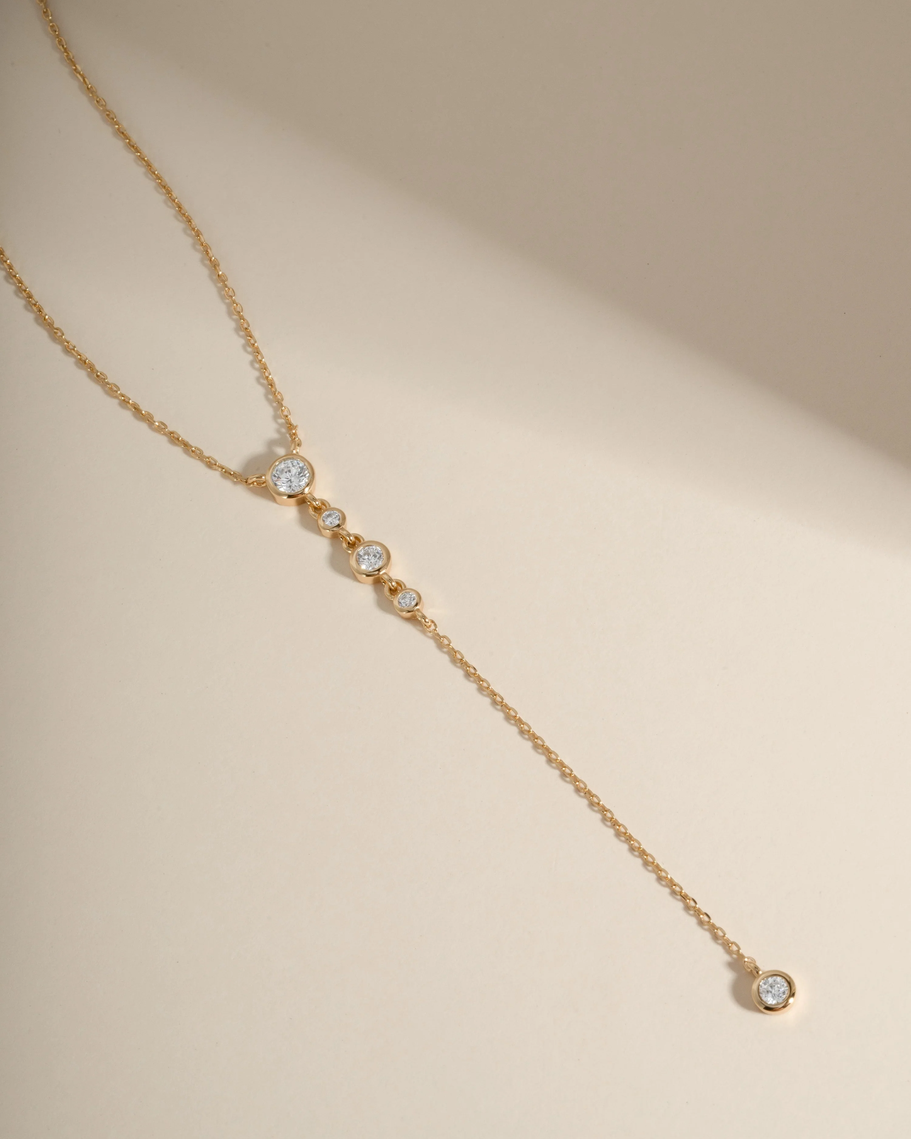 Bezel Lariat Necklace - Image 12