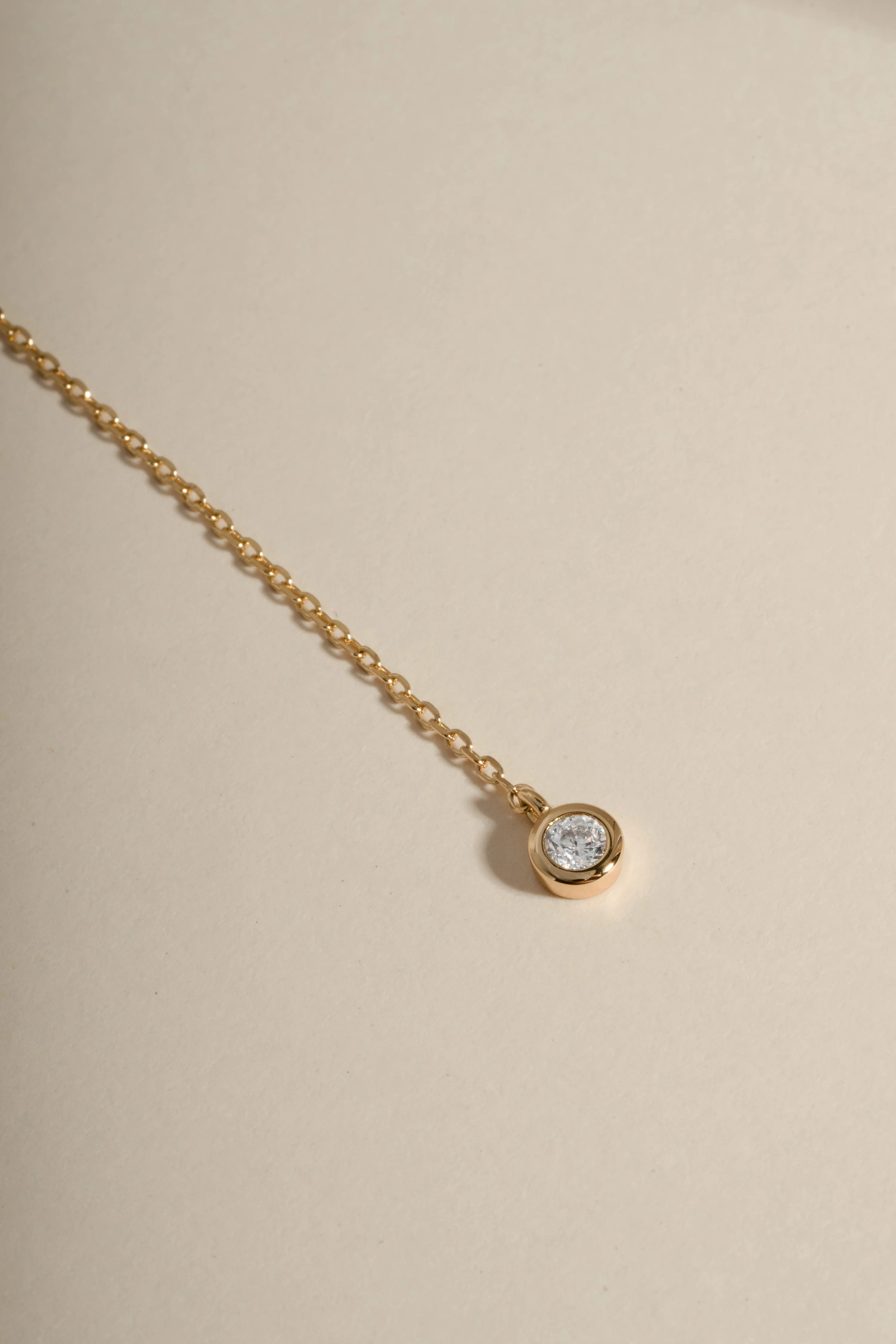 Bezel Lariat Necklace - Image 14