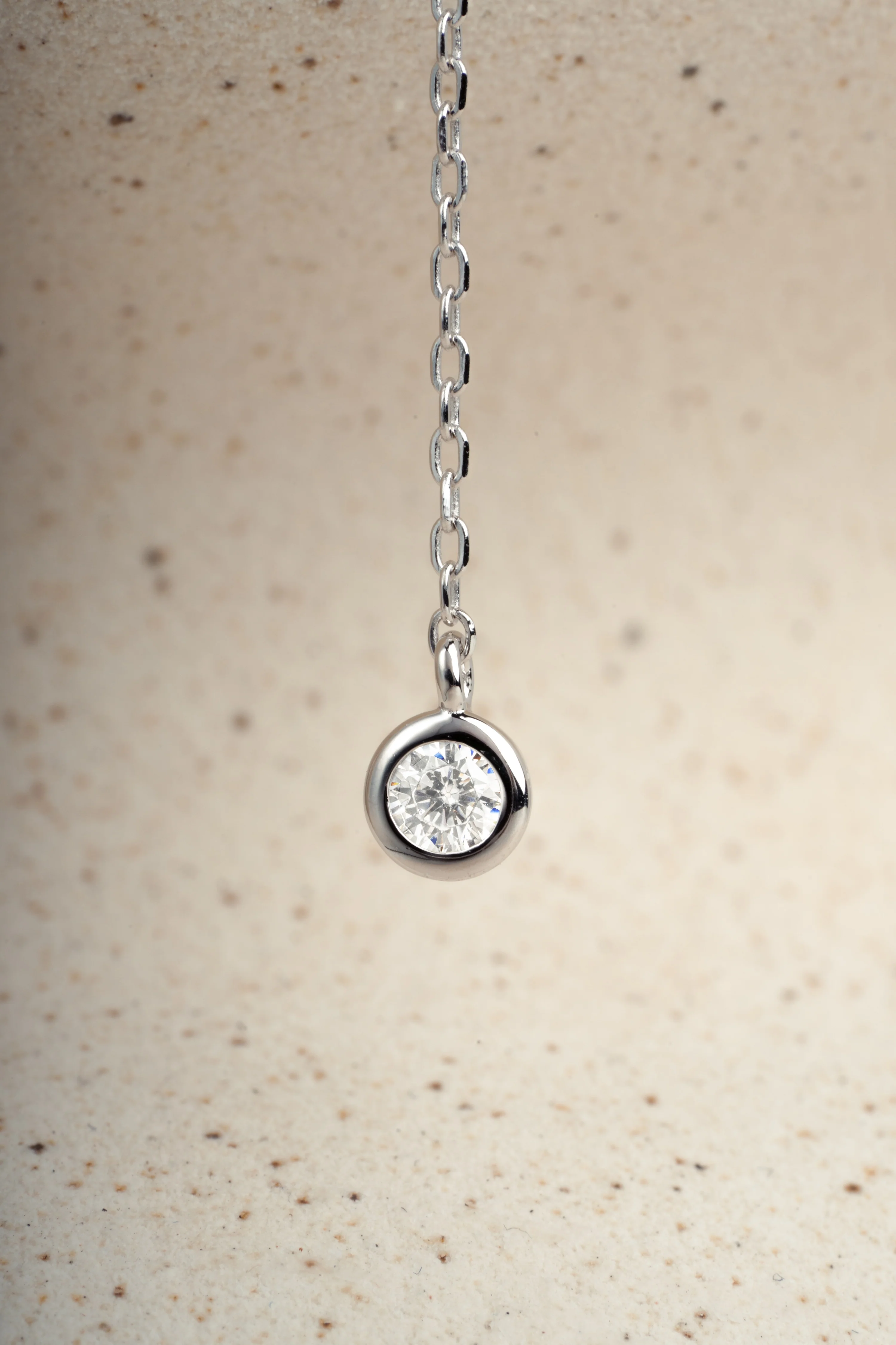 Bezel Lariat Necklace - Image 15