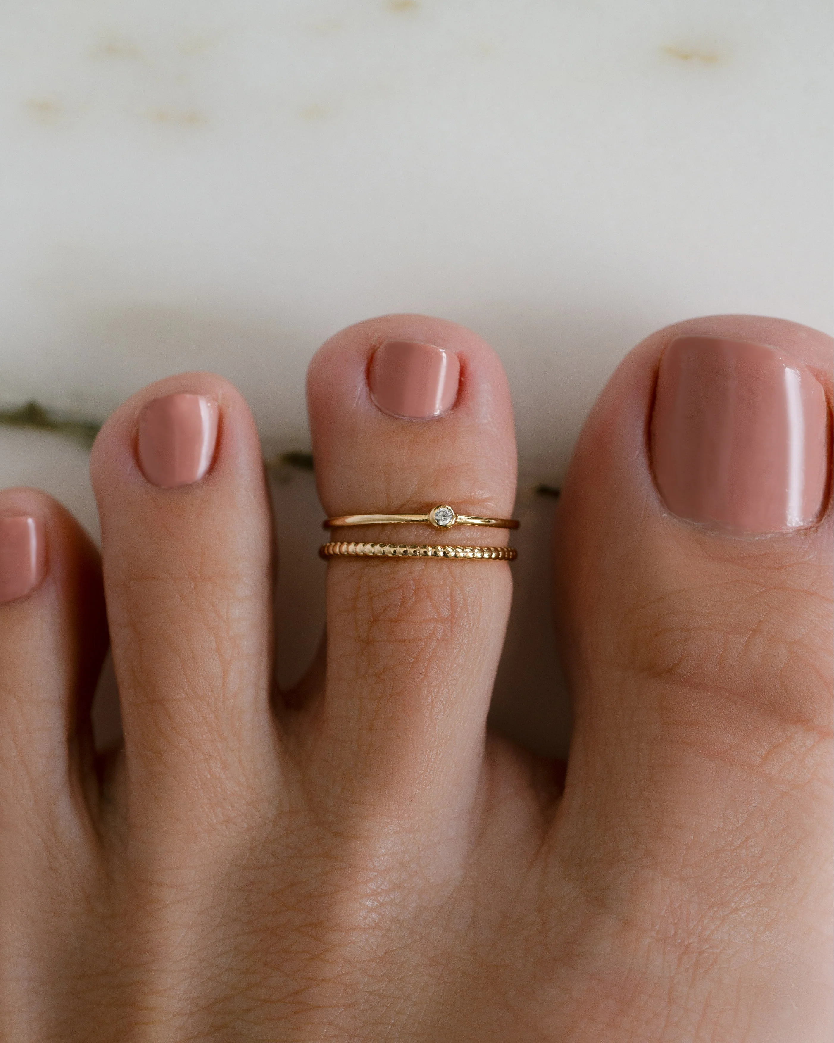 Bezel Toe Ring - Image 8