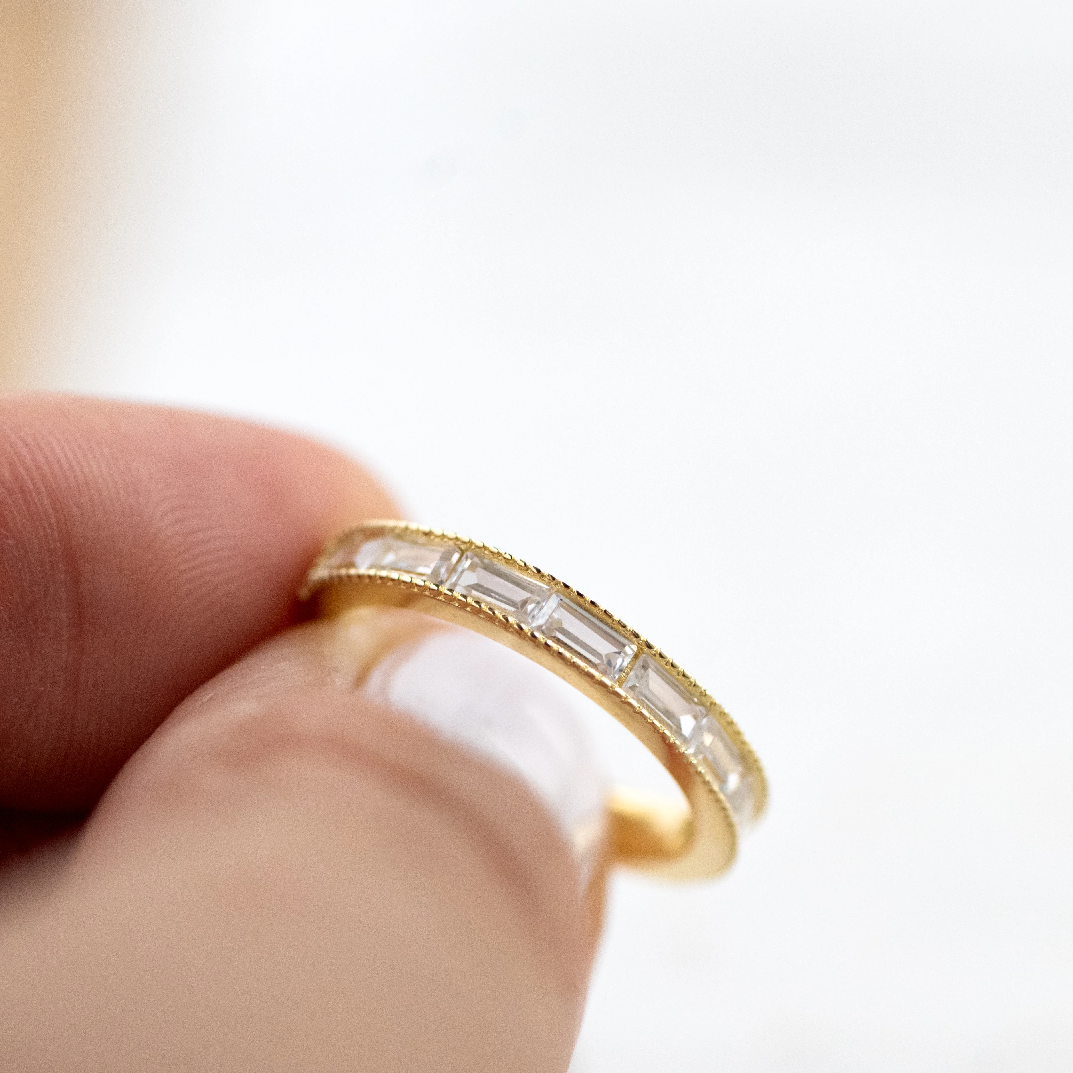Bezeled Baguette Ring - Image 4