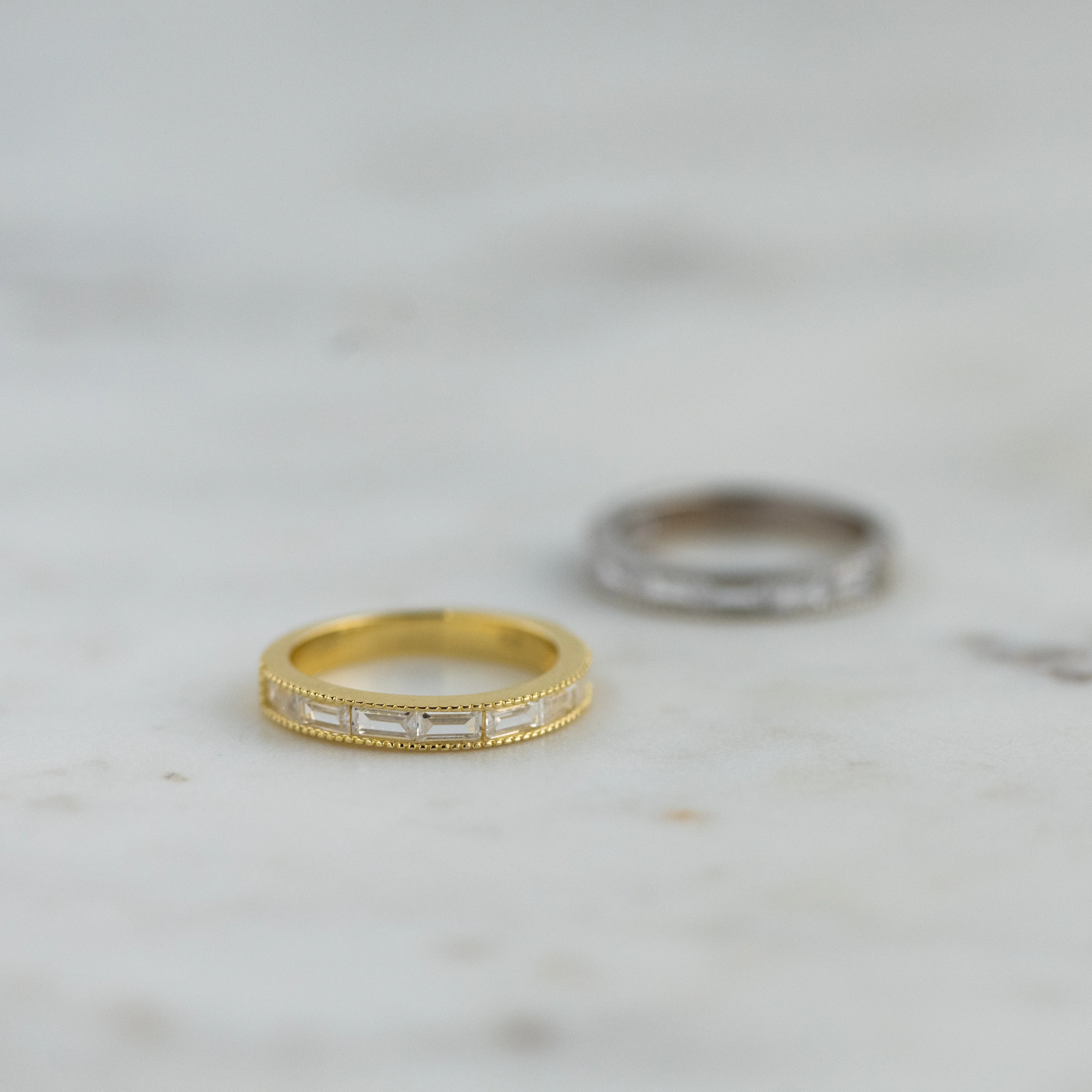 Bezeled Baguette Ring - Image 5