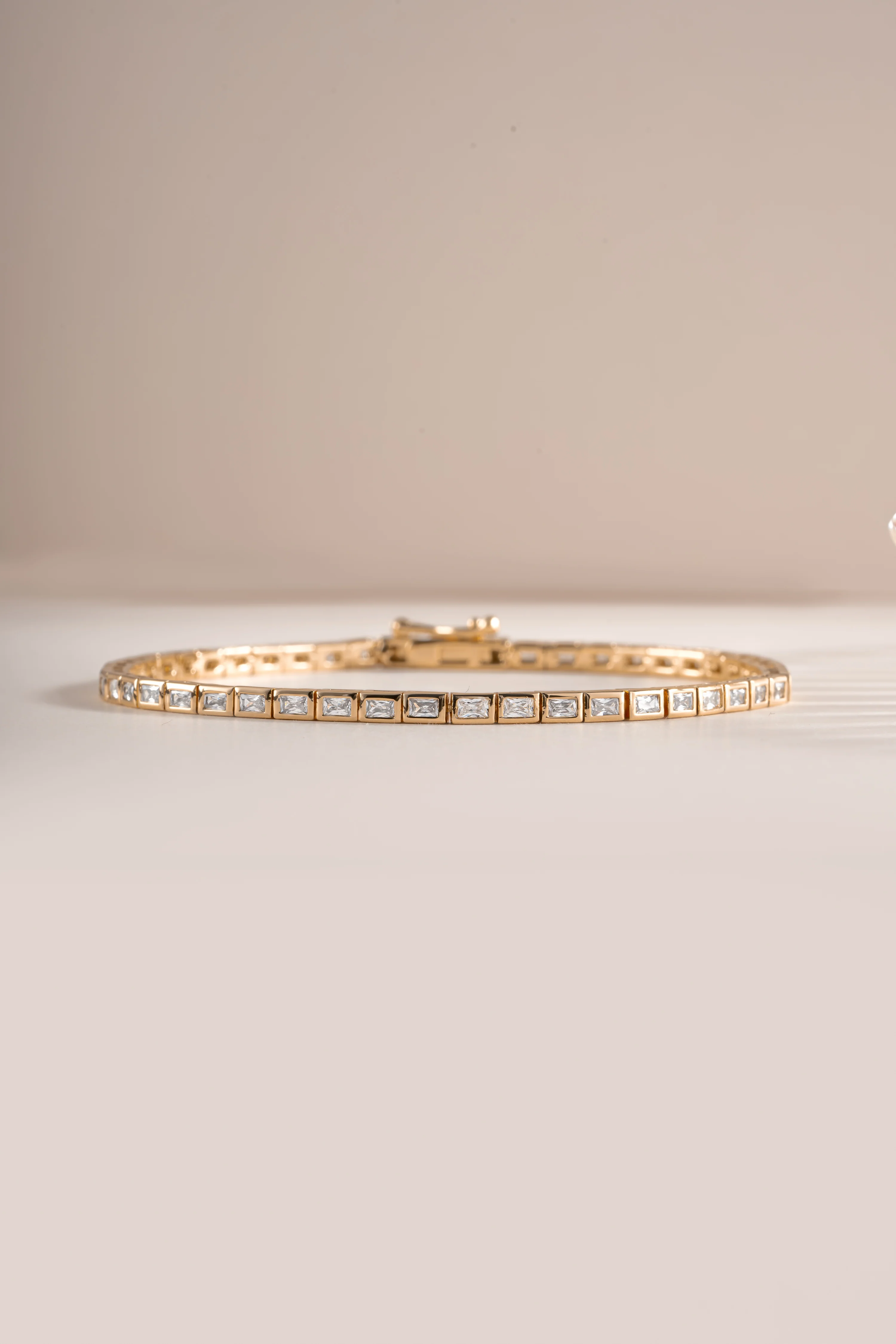 Bezeled Baguette Tennis Bracelet - Image 6