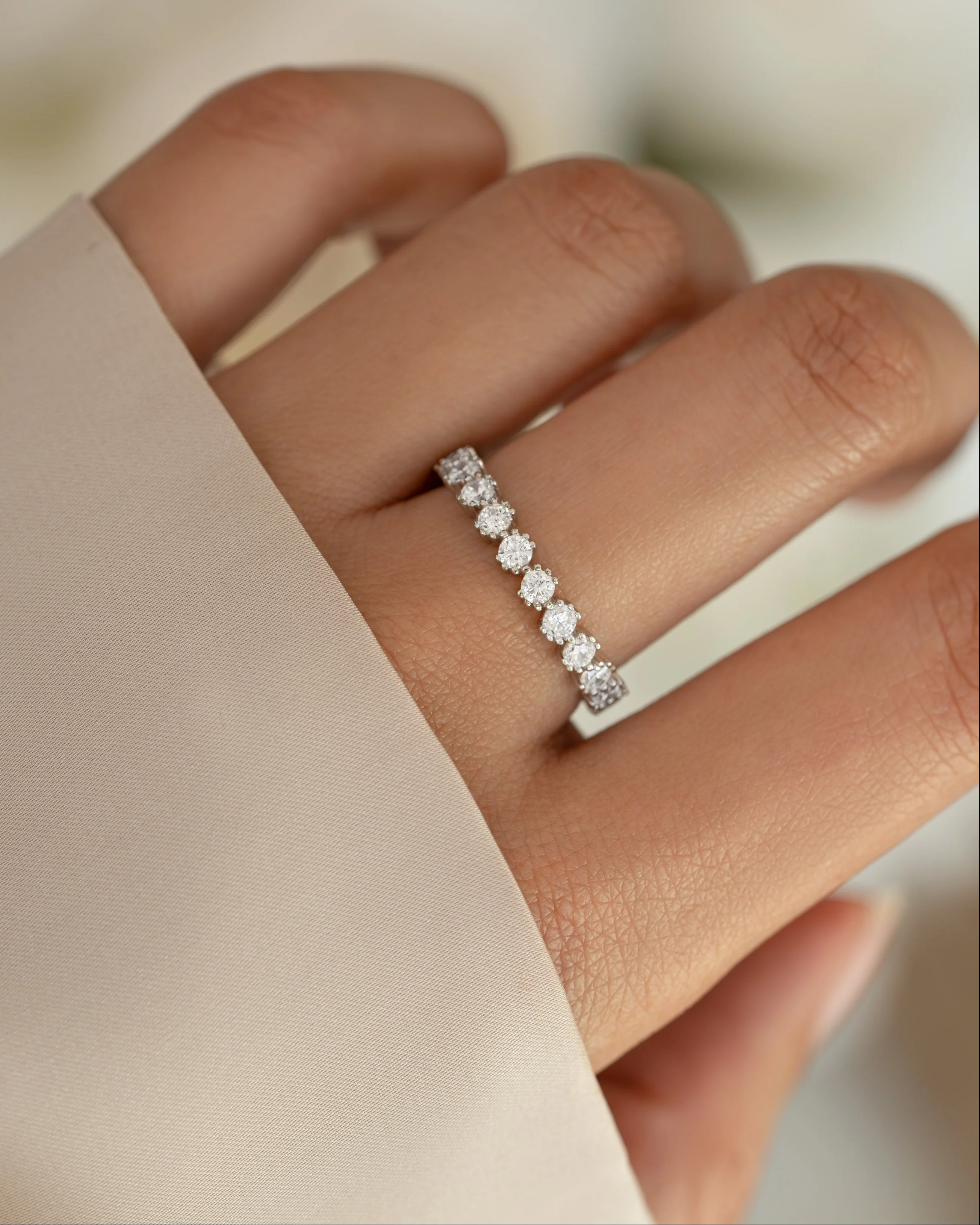 Bezeled Eternity Ring - Image 4