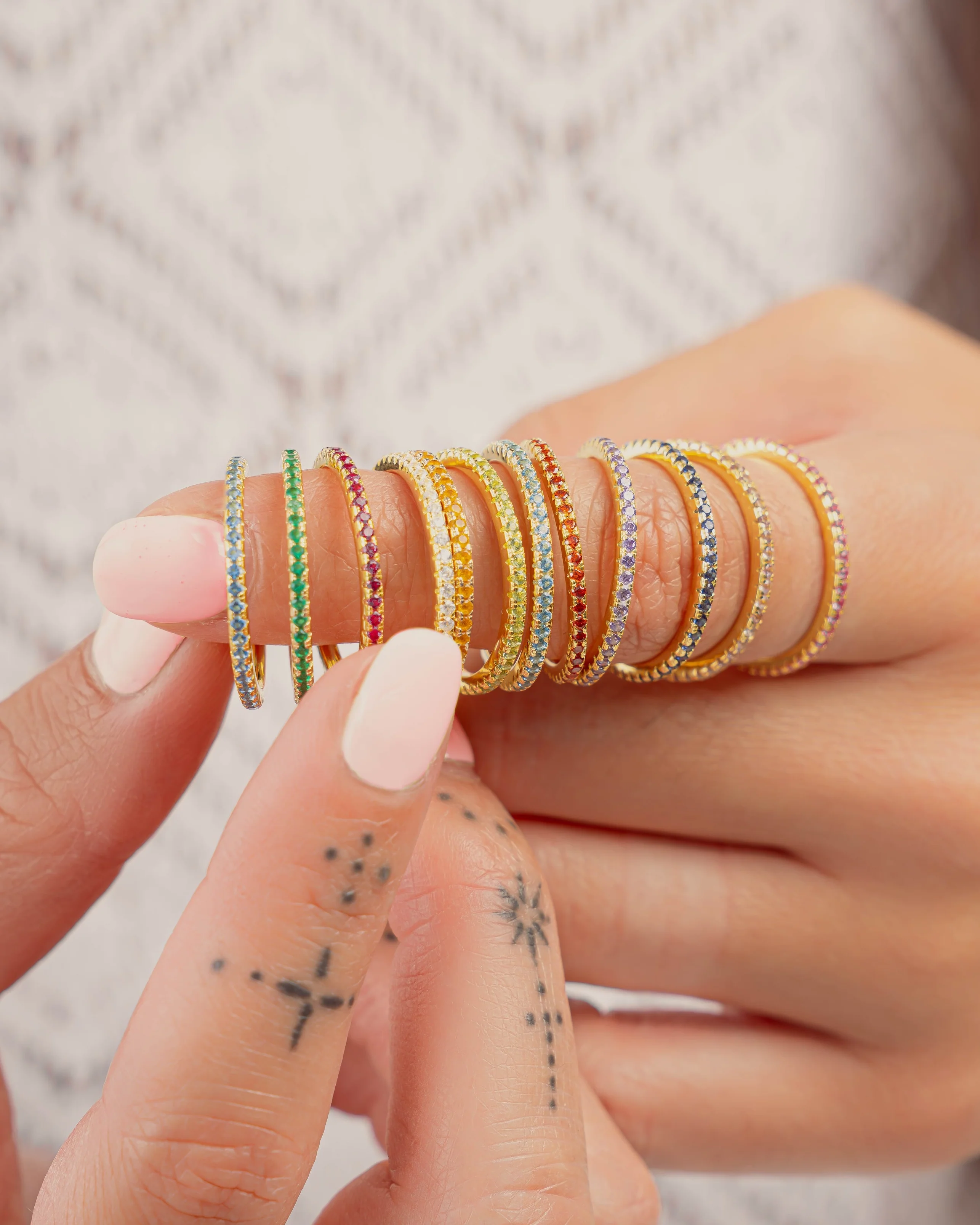 Birthstone Eternity Rings - Image 2
