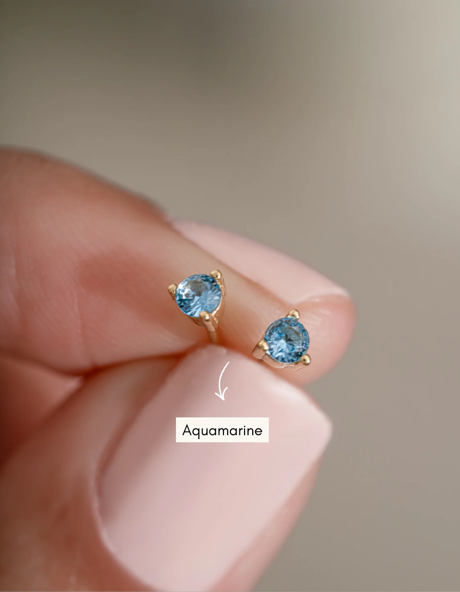 Birthstone Stud Earrings - Image 6