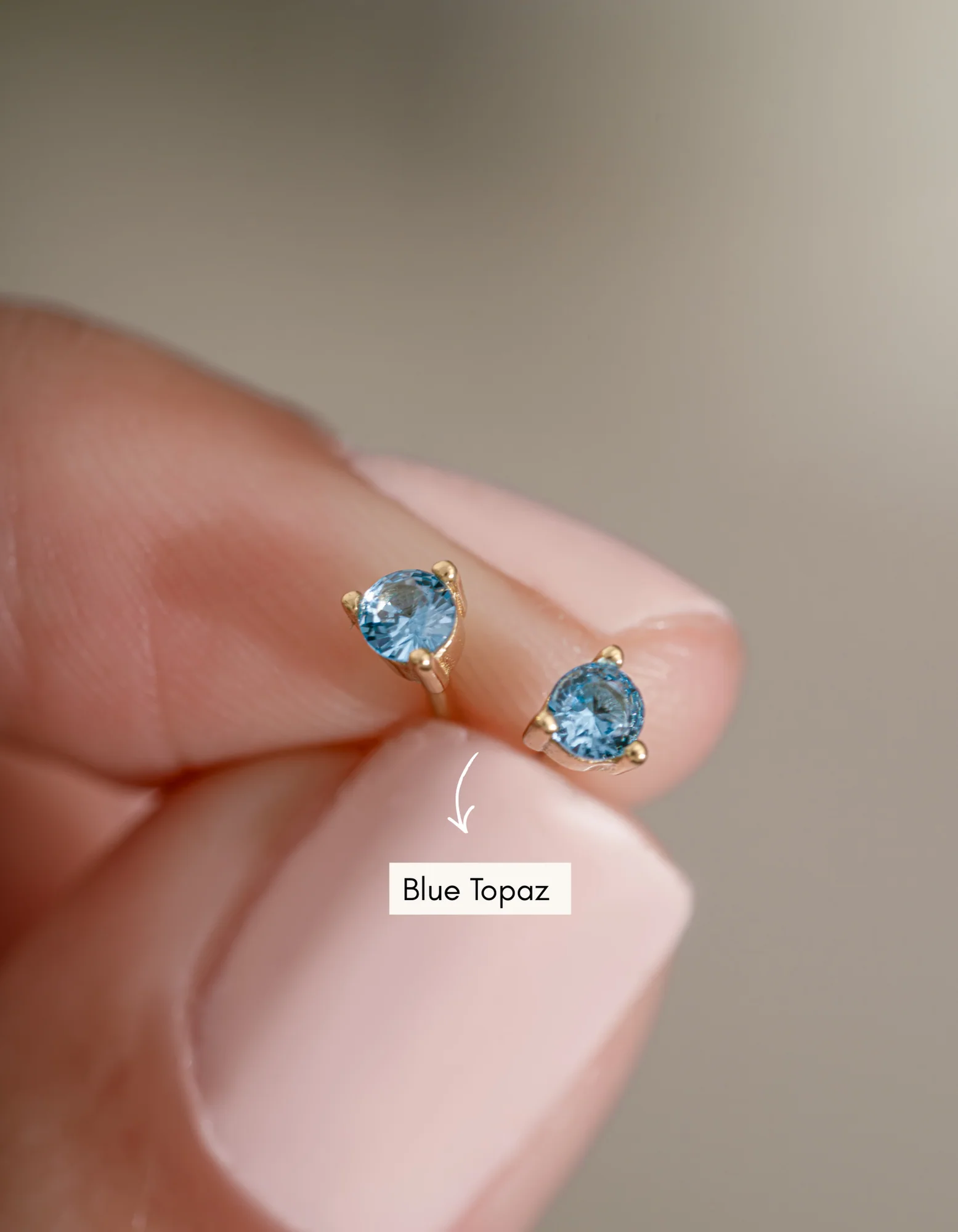 Birthstone Stud Earrings - Image 7