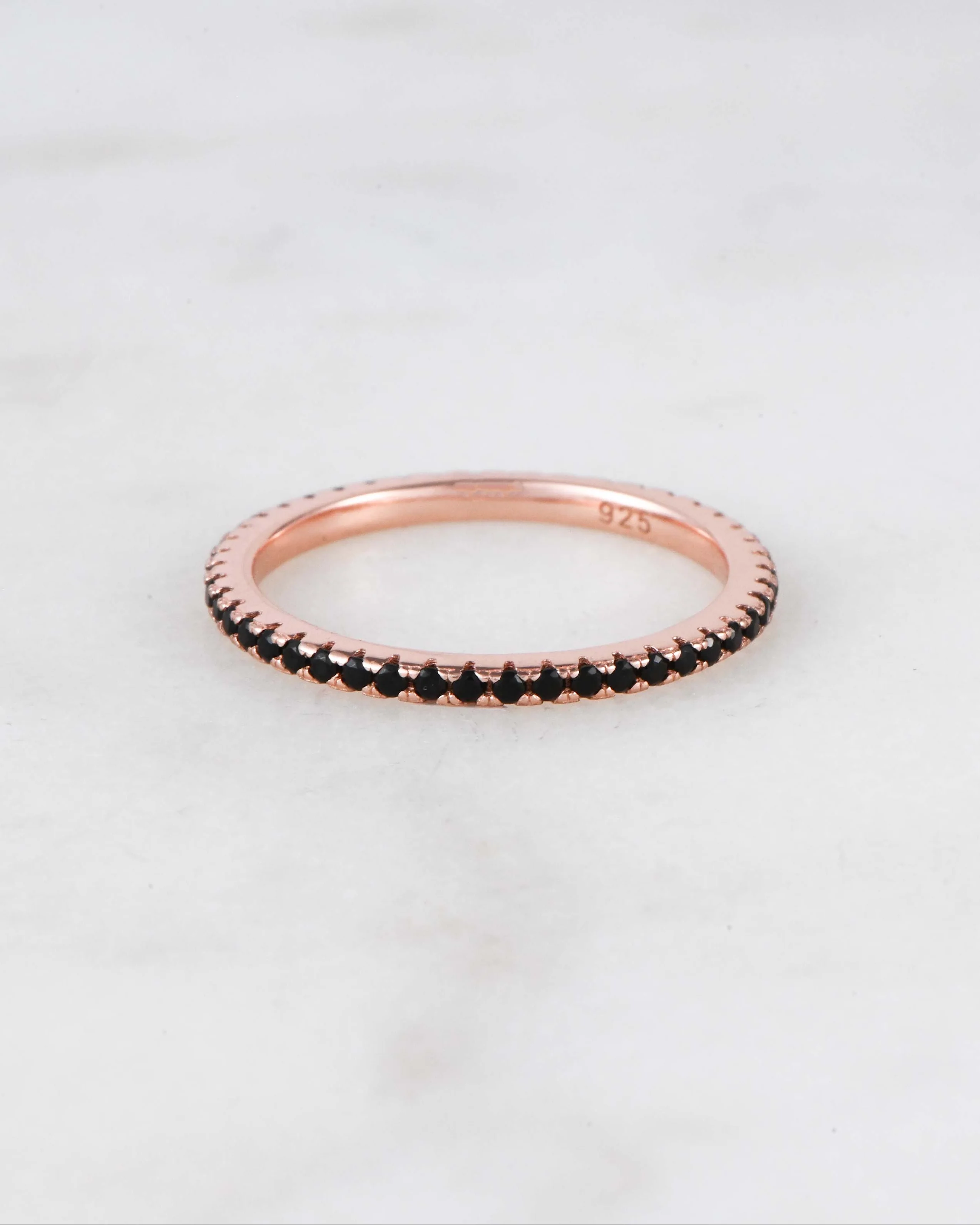 Black CZ Eternity Ring - Image 11