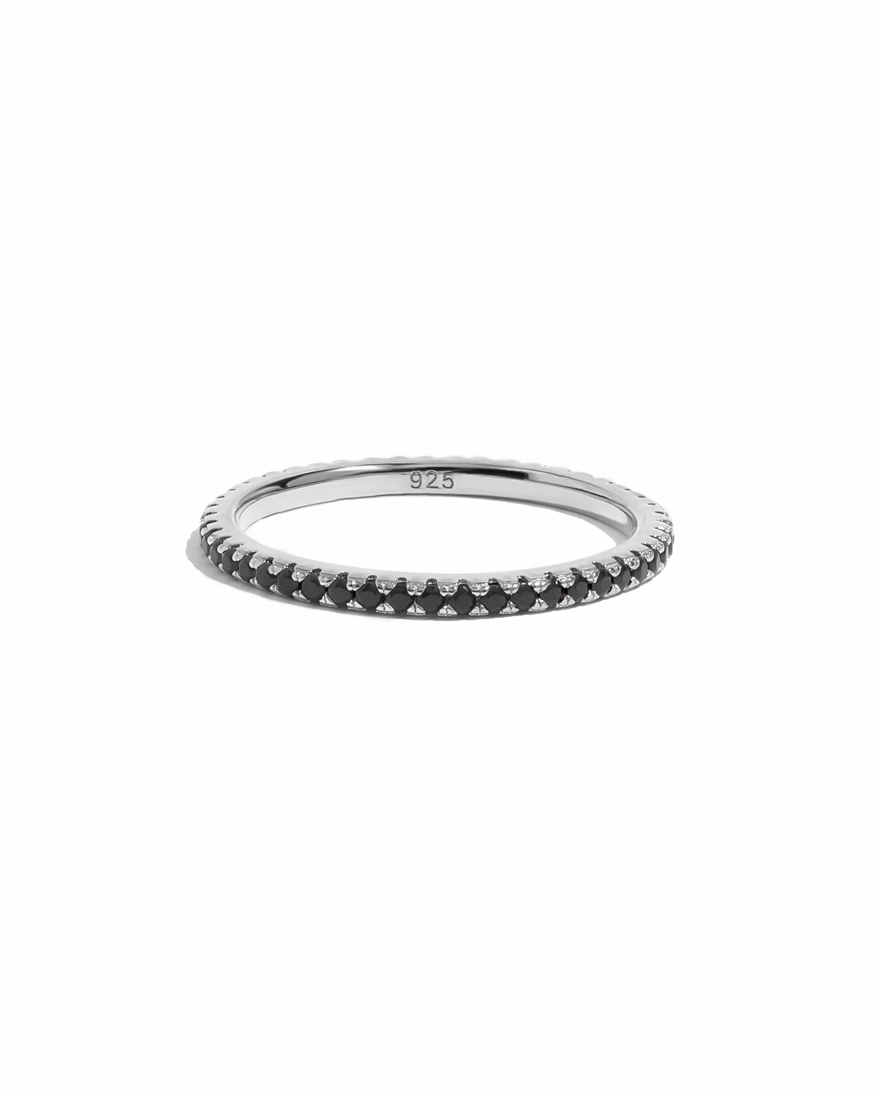 Black CZ Eternity Ring - Image 12