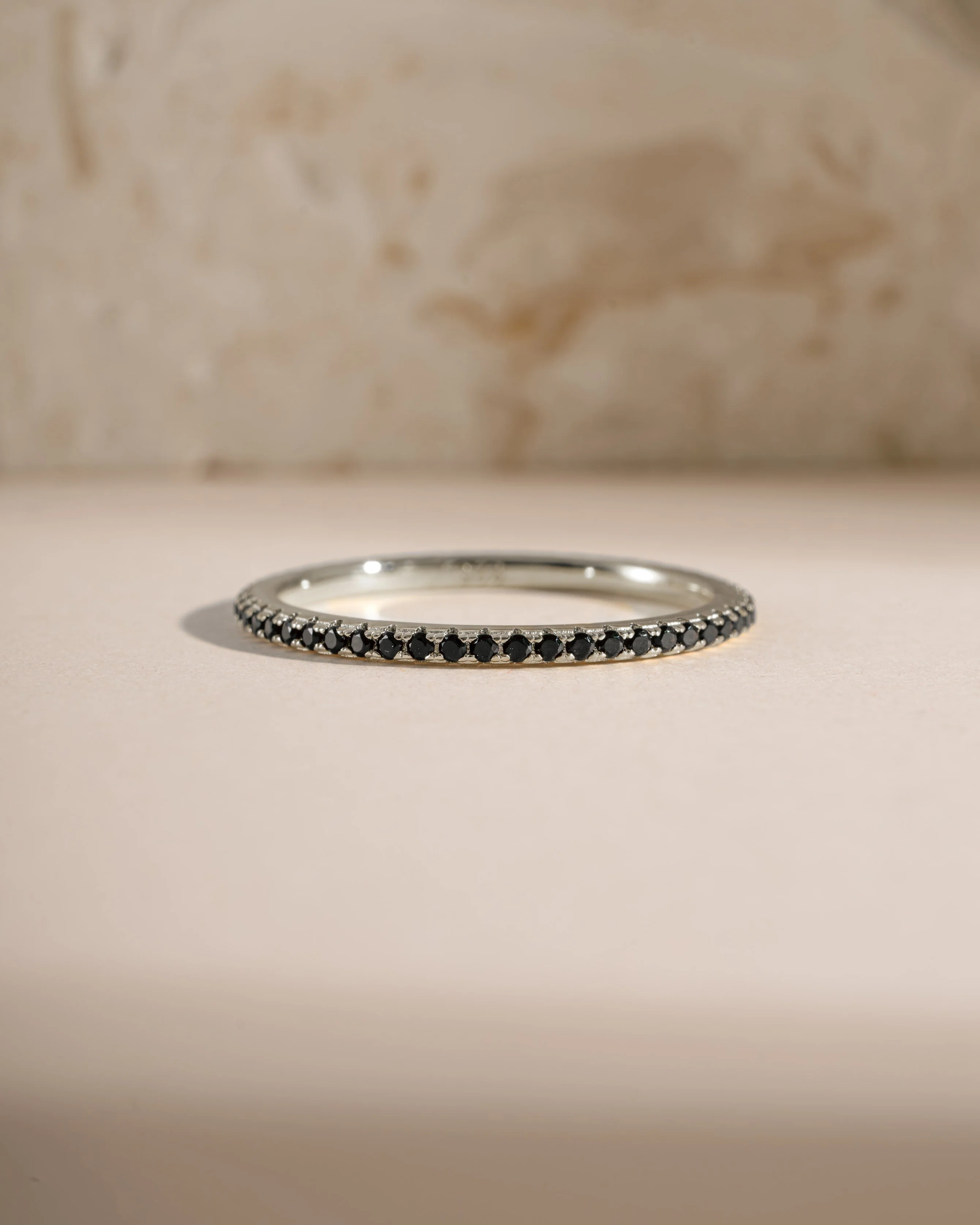 Black CZ Eternity Ring - Image 3