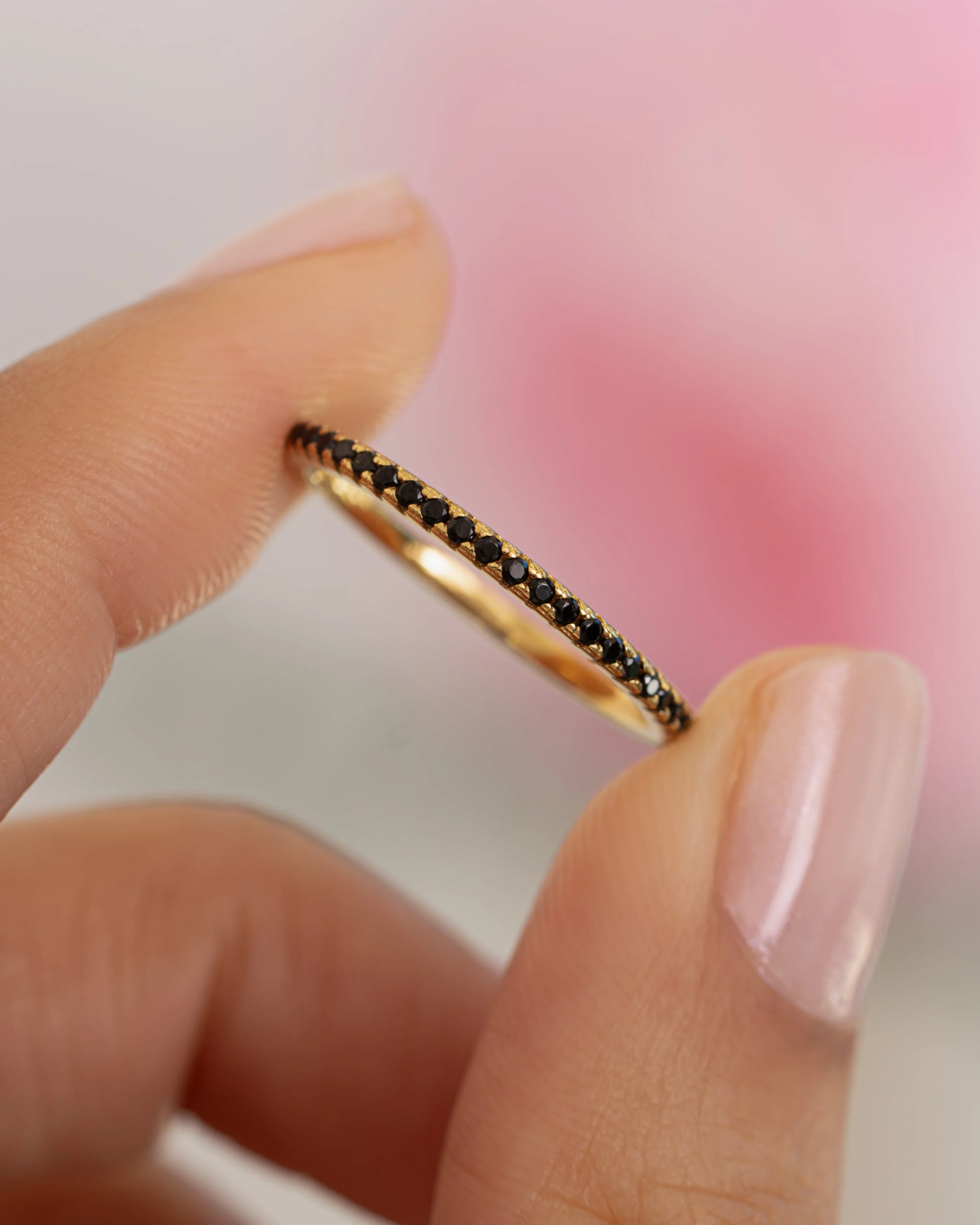Black CZ Eternity Ring - Image 7