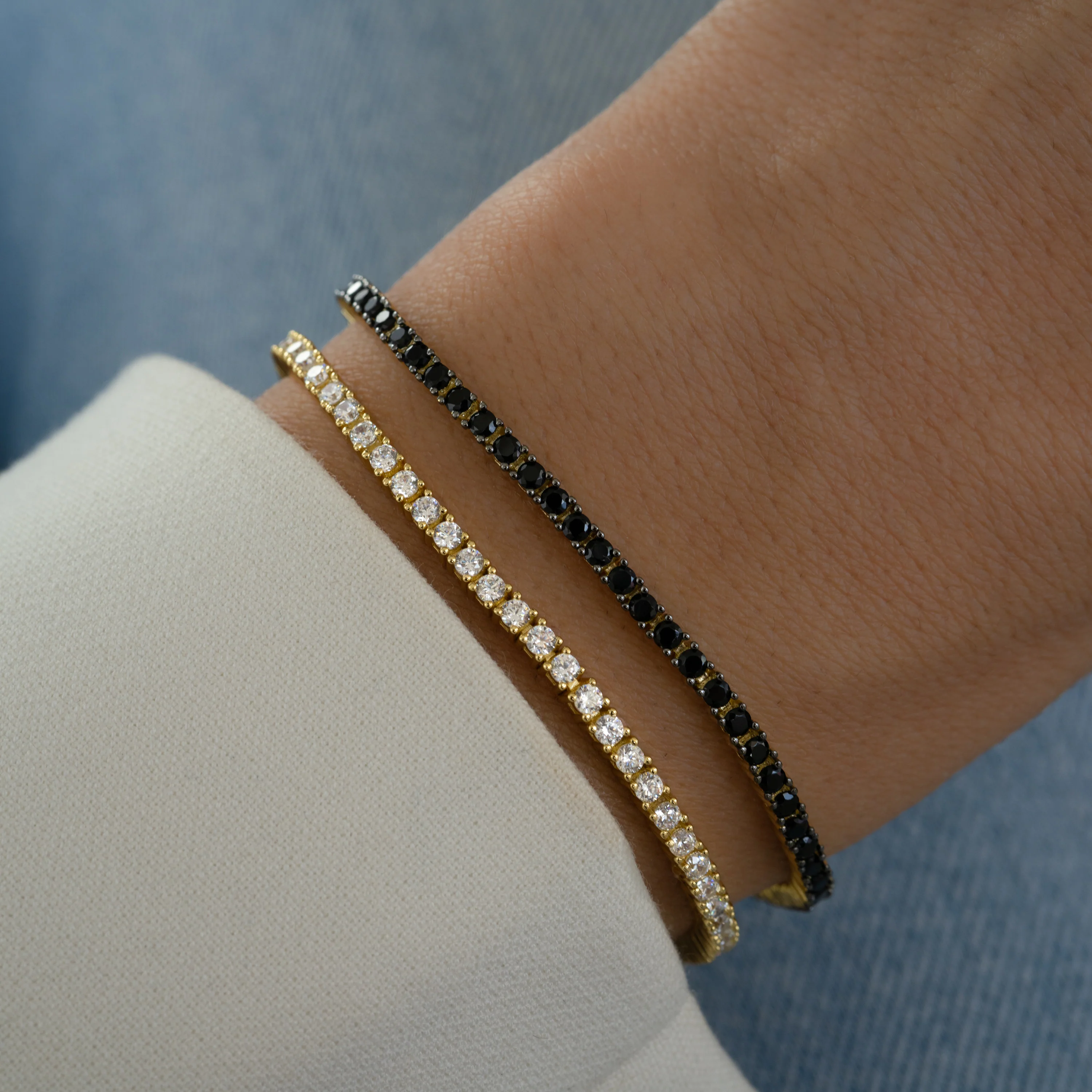Black Tennis Bracelet - Image 3