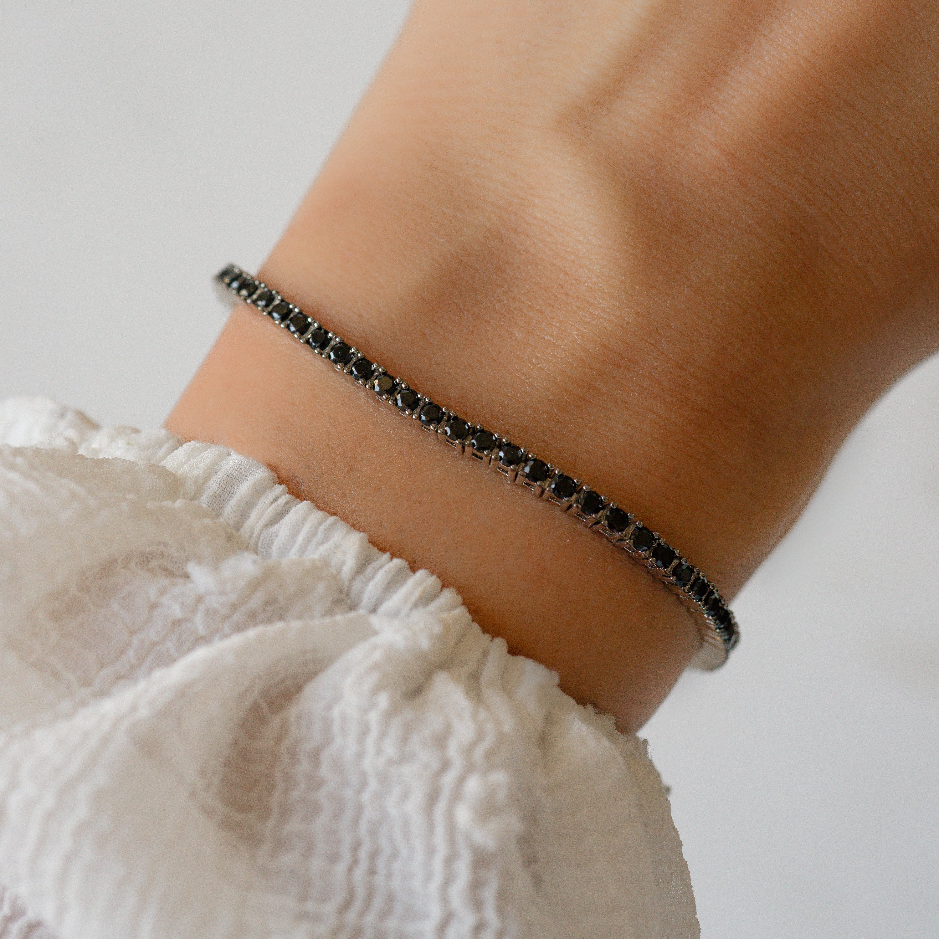 Black Tennis Bracelet - Image 6