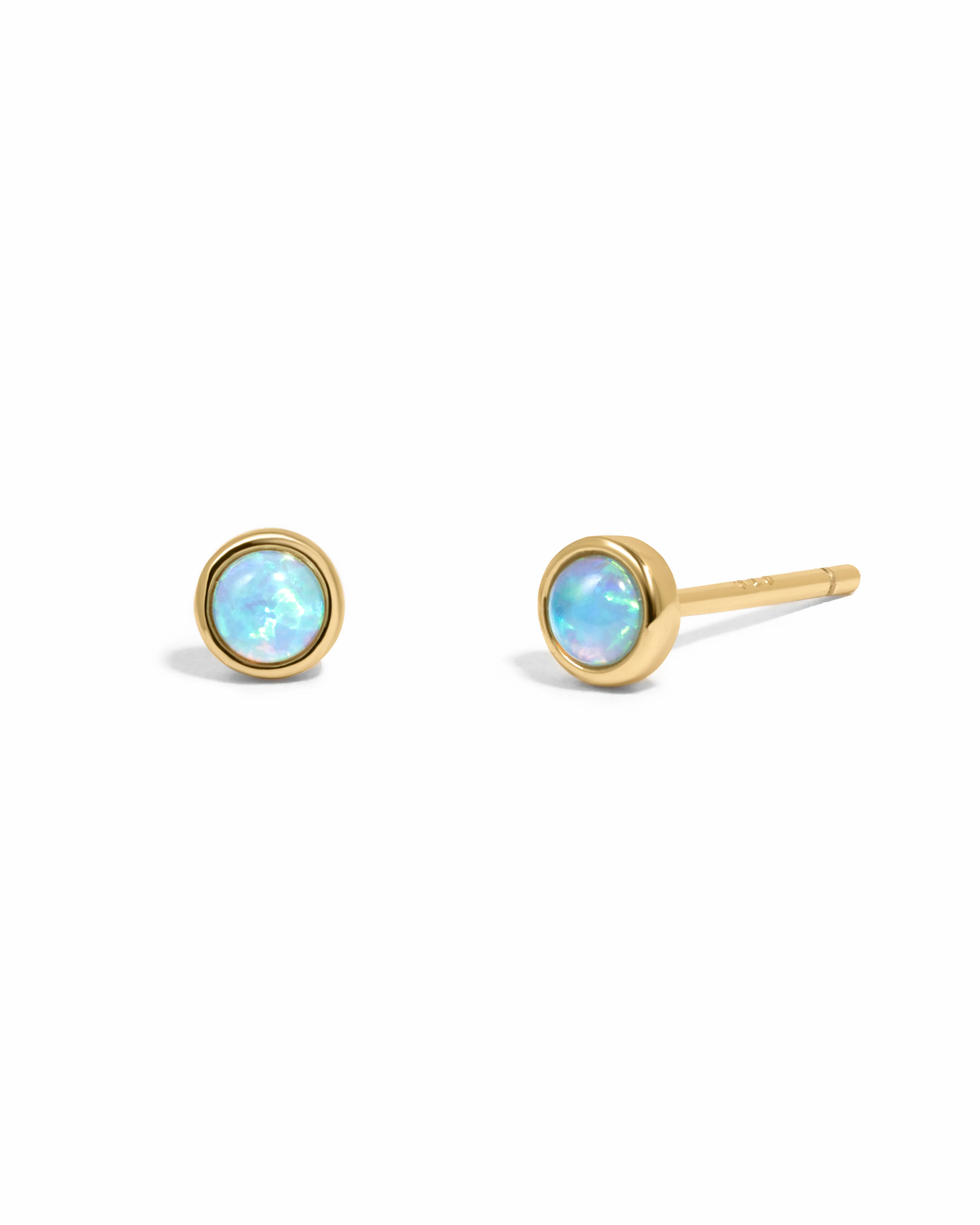Blue Opal Studs