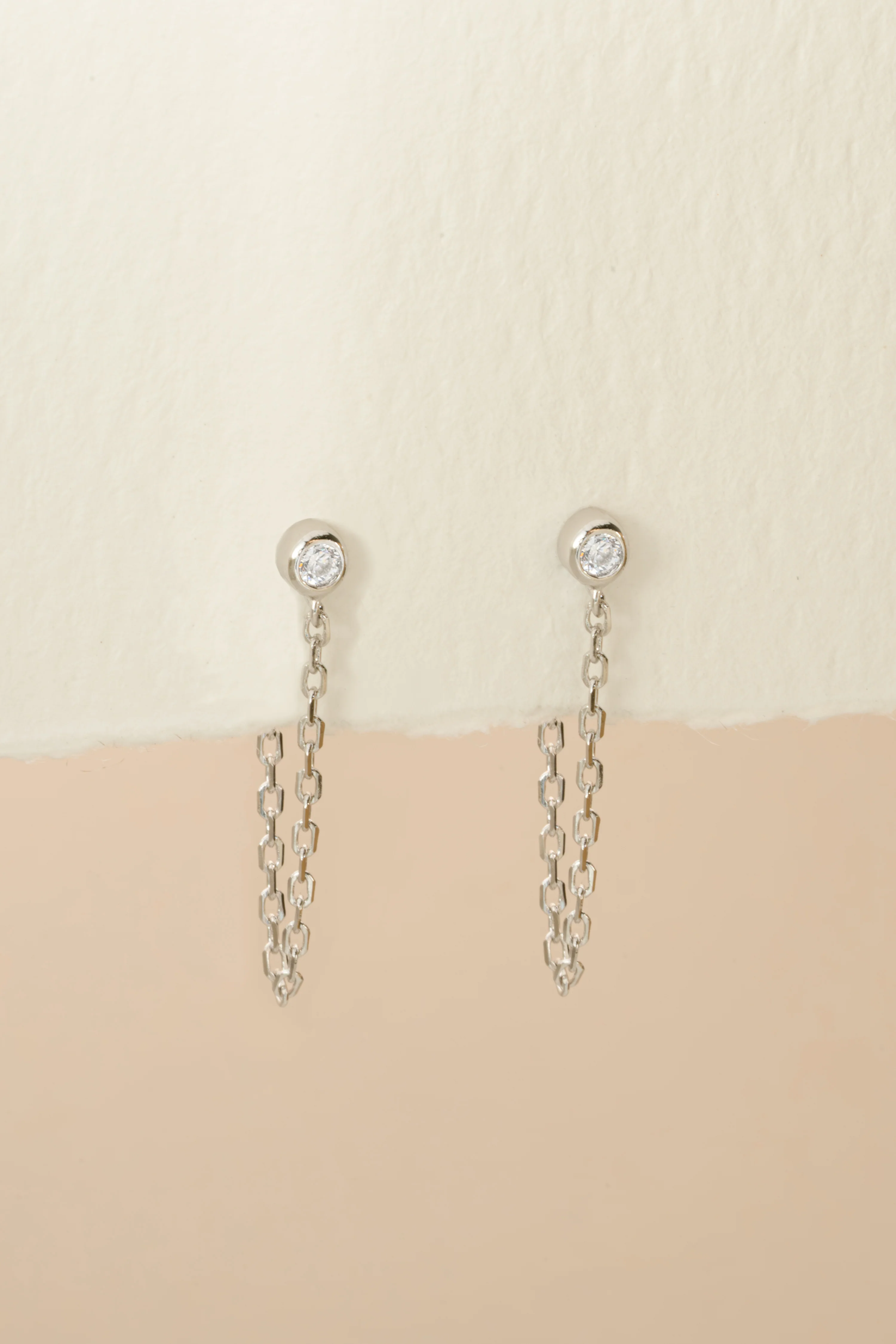 Chain Stud Earrings - Image 3