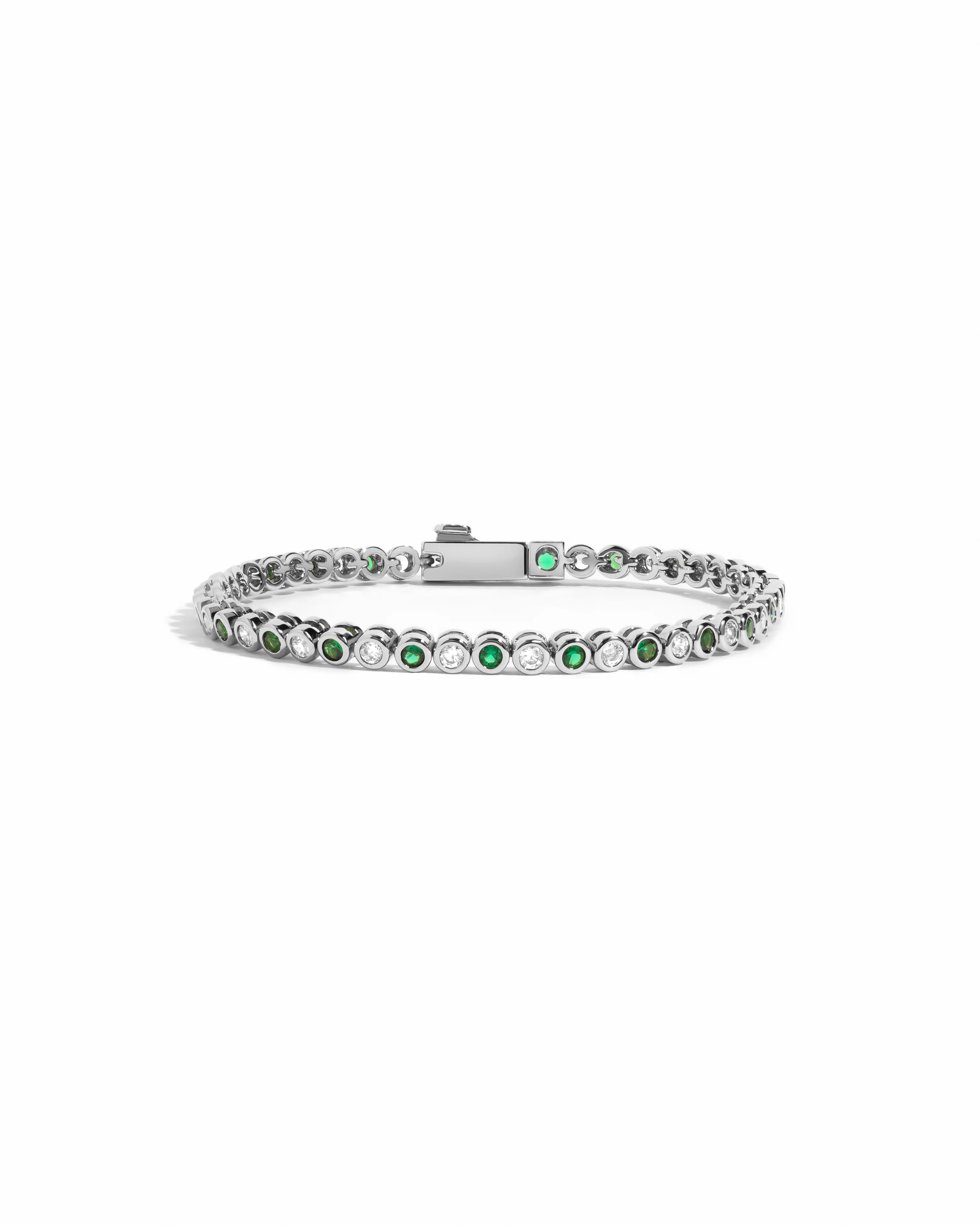 Charlie Emerald & CZ Tennis Bracelet - Image 10