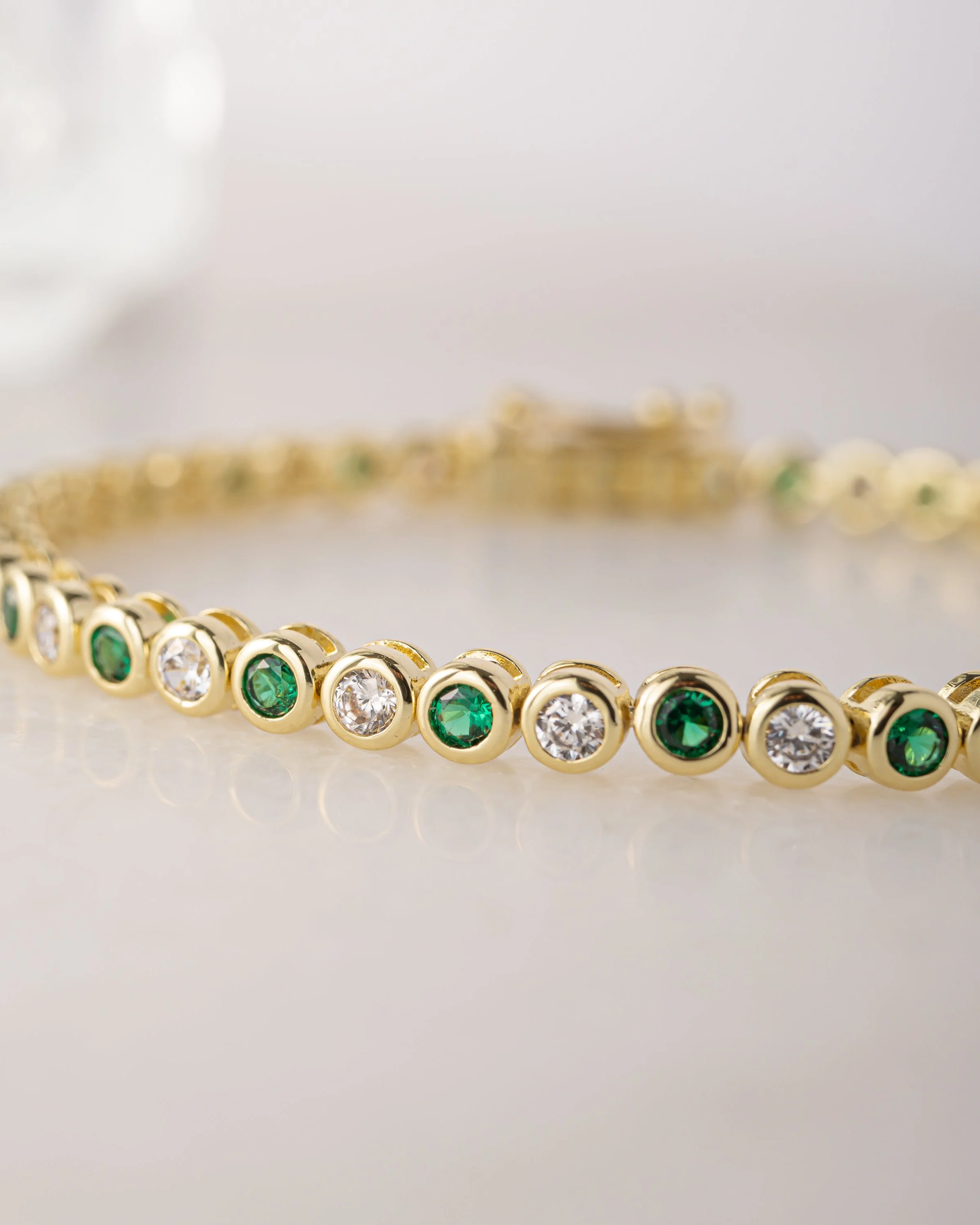 Charlie Emerald & CZ Tennis Bracelet - Image 5