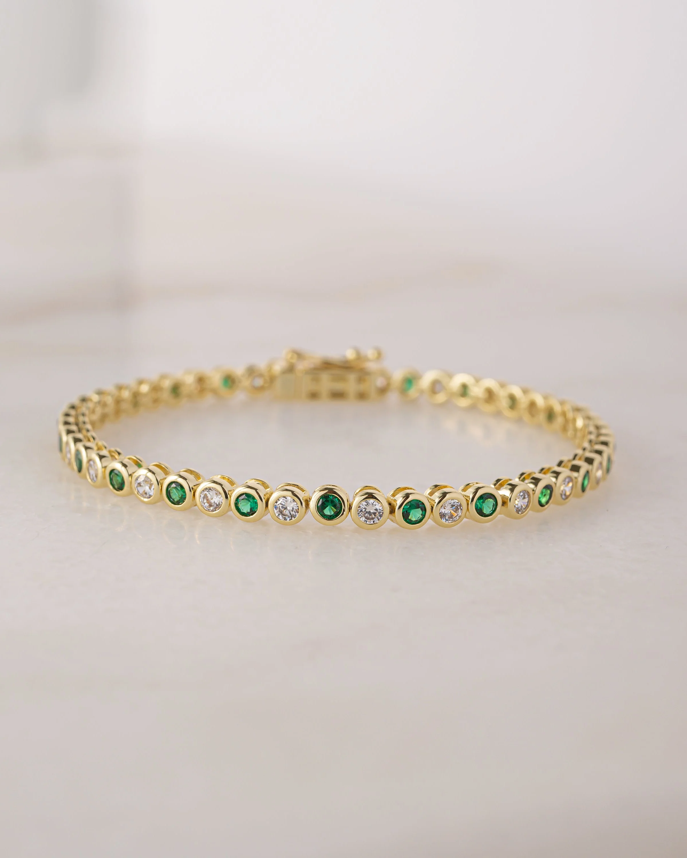 Charlie Emerald & CZ Tennis Bracelet - Image 9