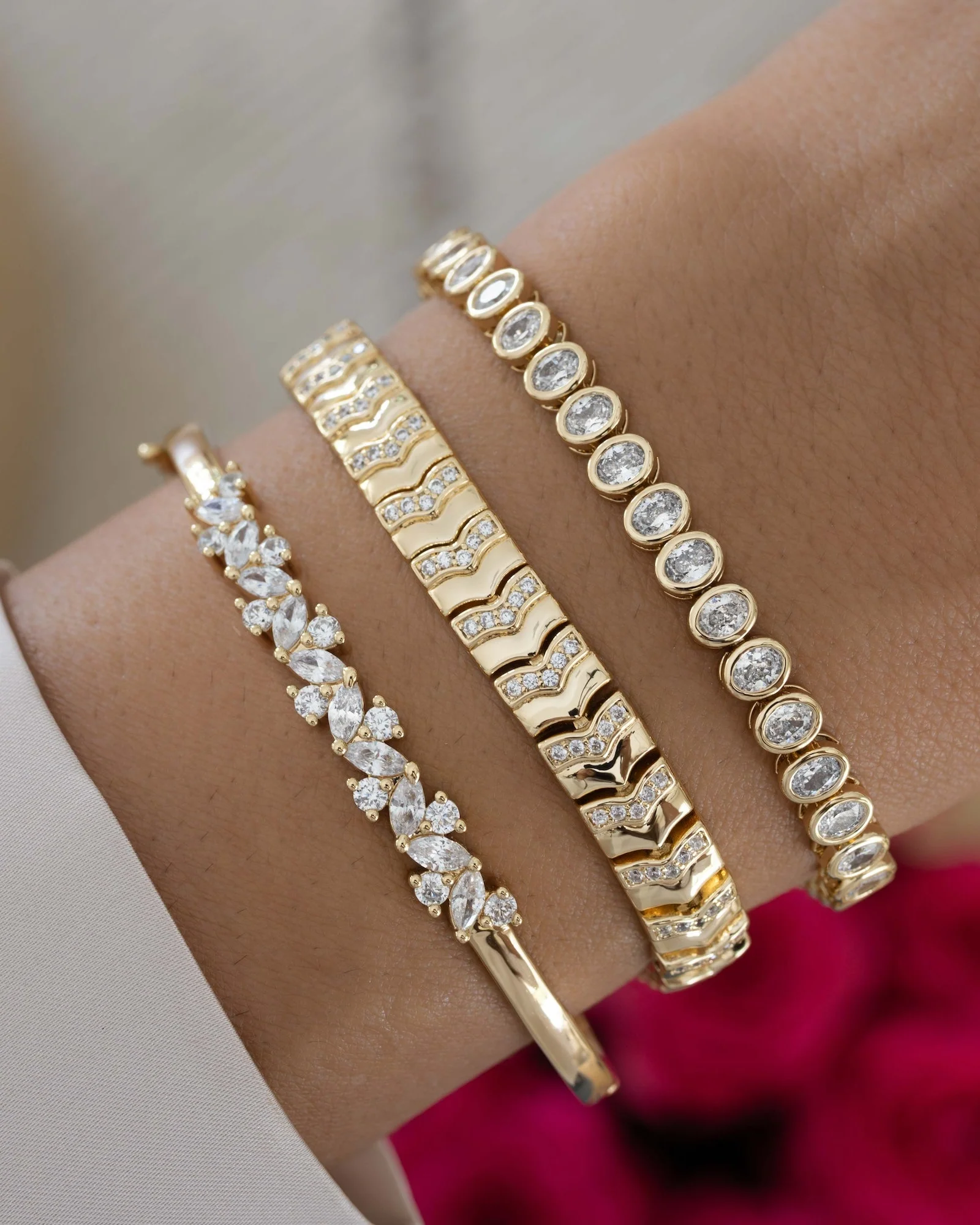 Chevron Chain Bracelet - Image 8