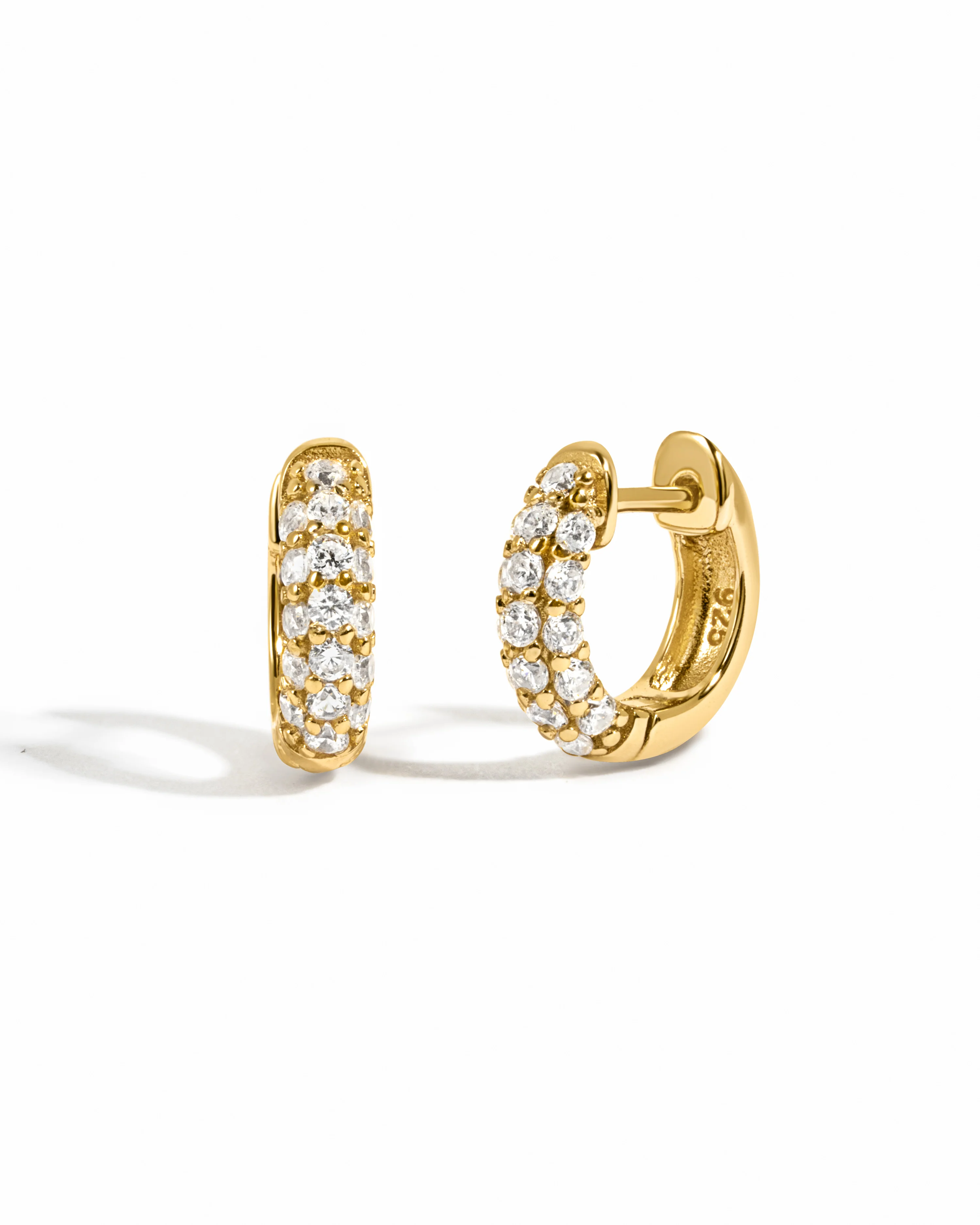 Chunky Pavé Huggies