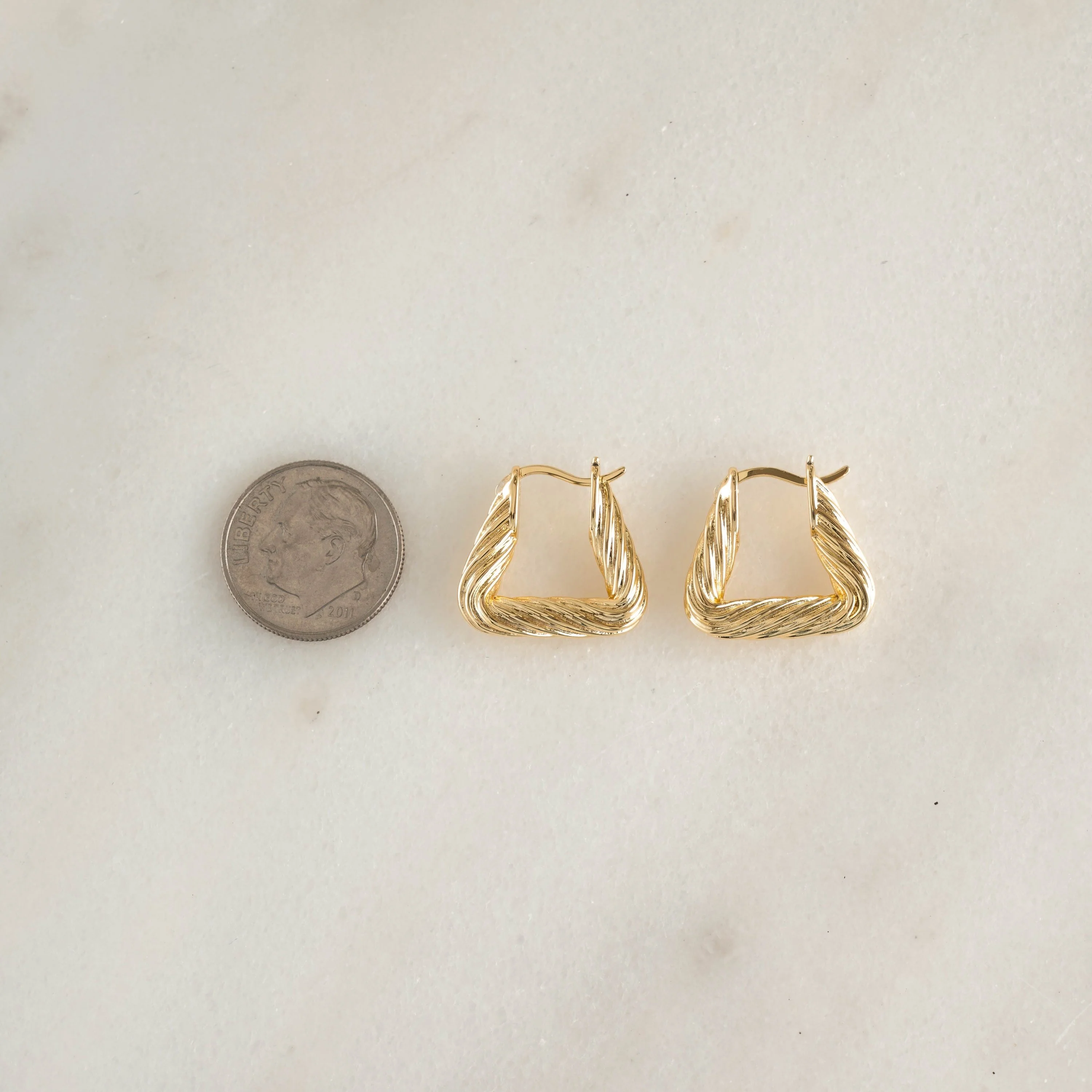 Chunky Triangle Hoops - Image 10
