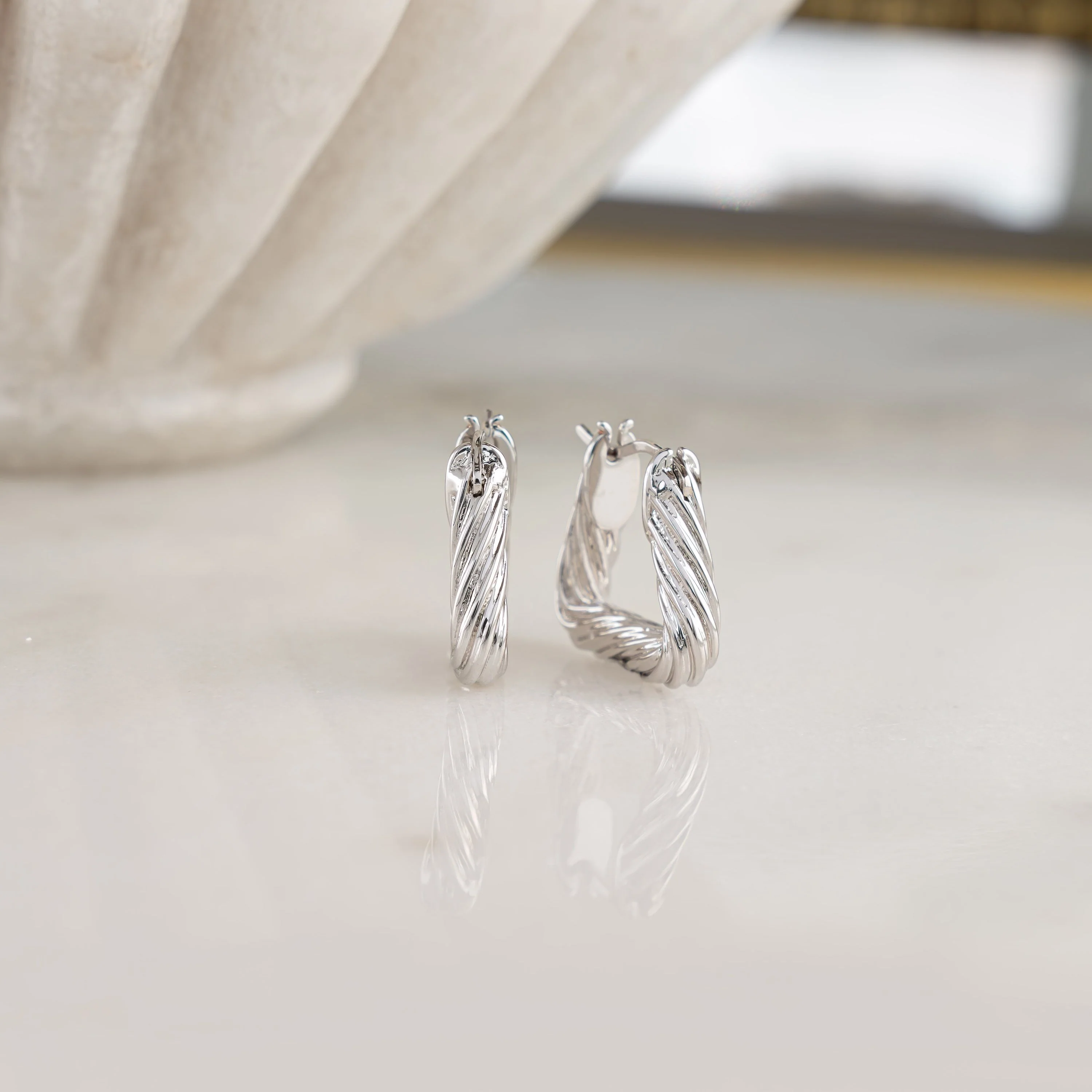 Chunky Triangle Hoops - Image 3
